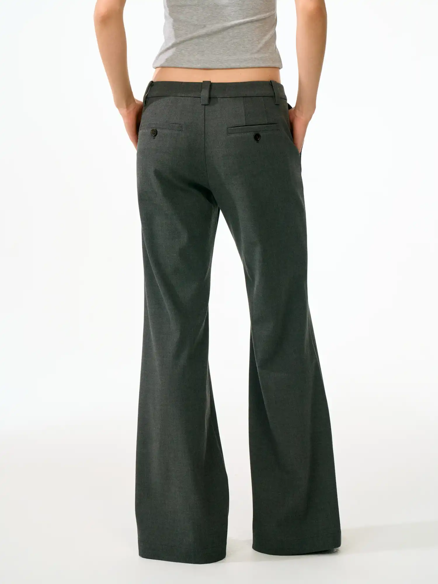 90s Retro Low-Rise Floor-Length Puddle Pants - Image 8