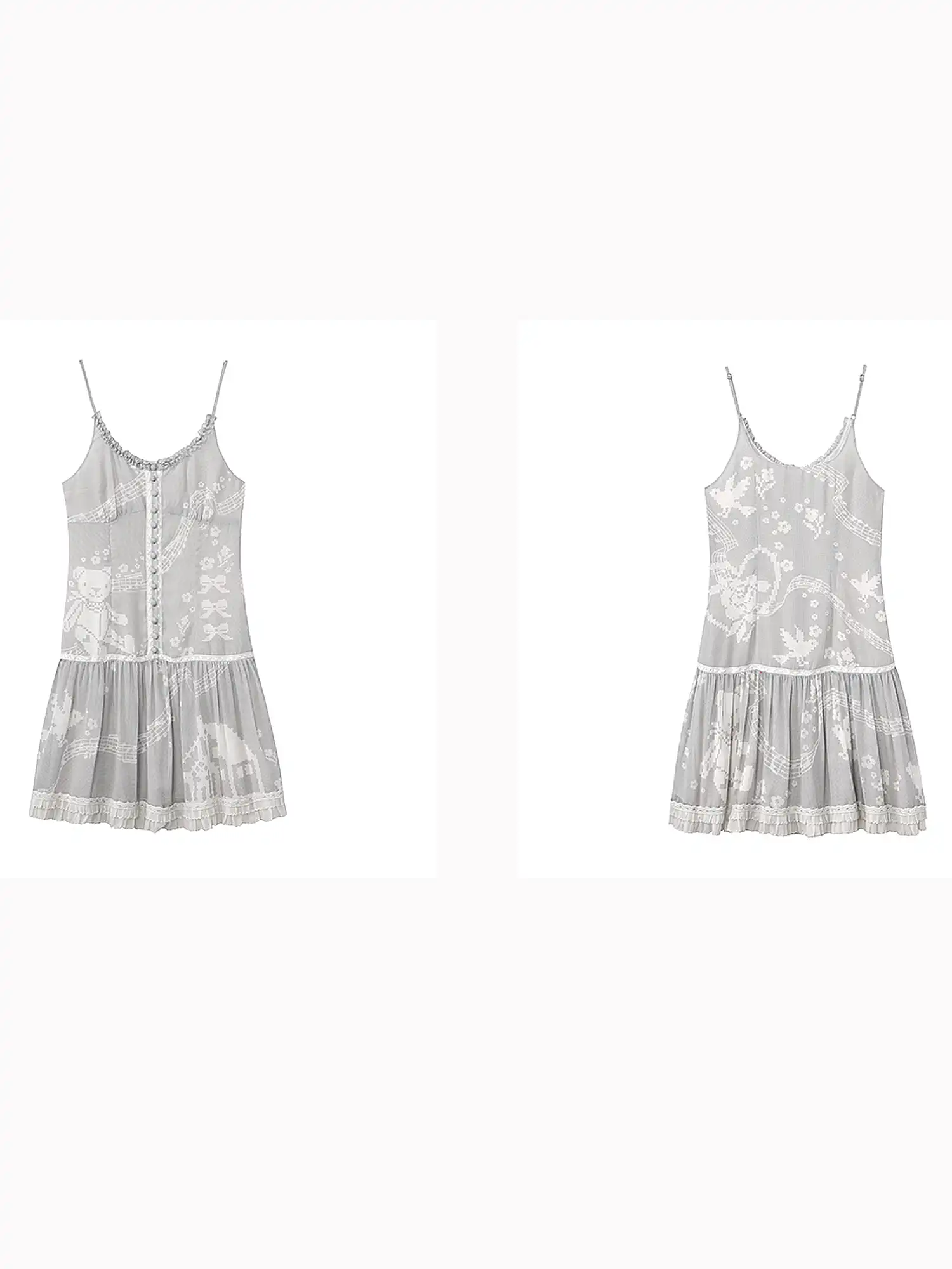 Coquette Printed Chiffon Cami Dress - Image 8