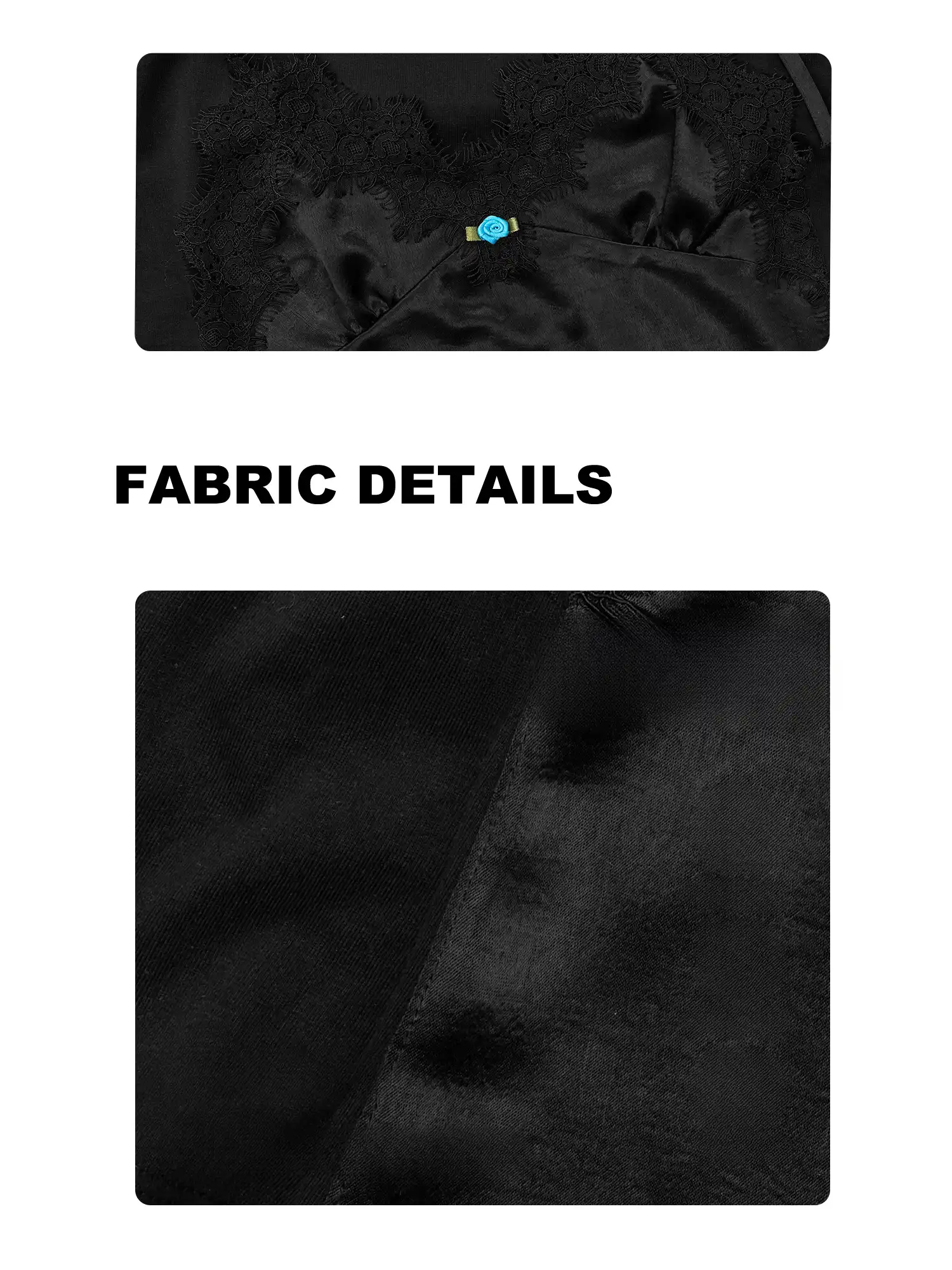 Asymmetrical Satin Lace Top - Image 13