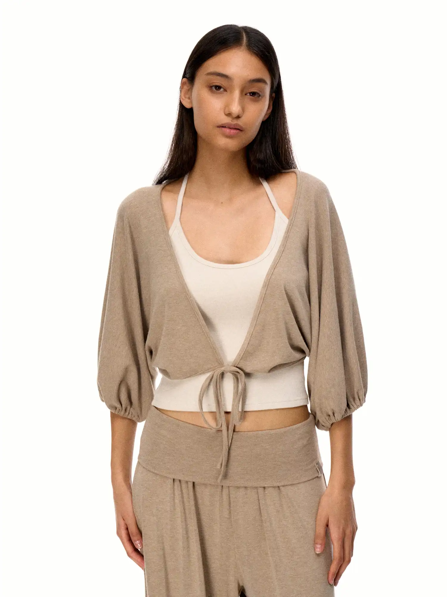 Balletcore Layered Contrast Pilates Top