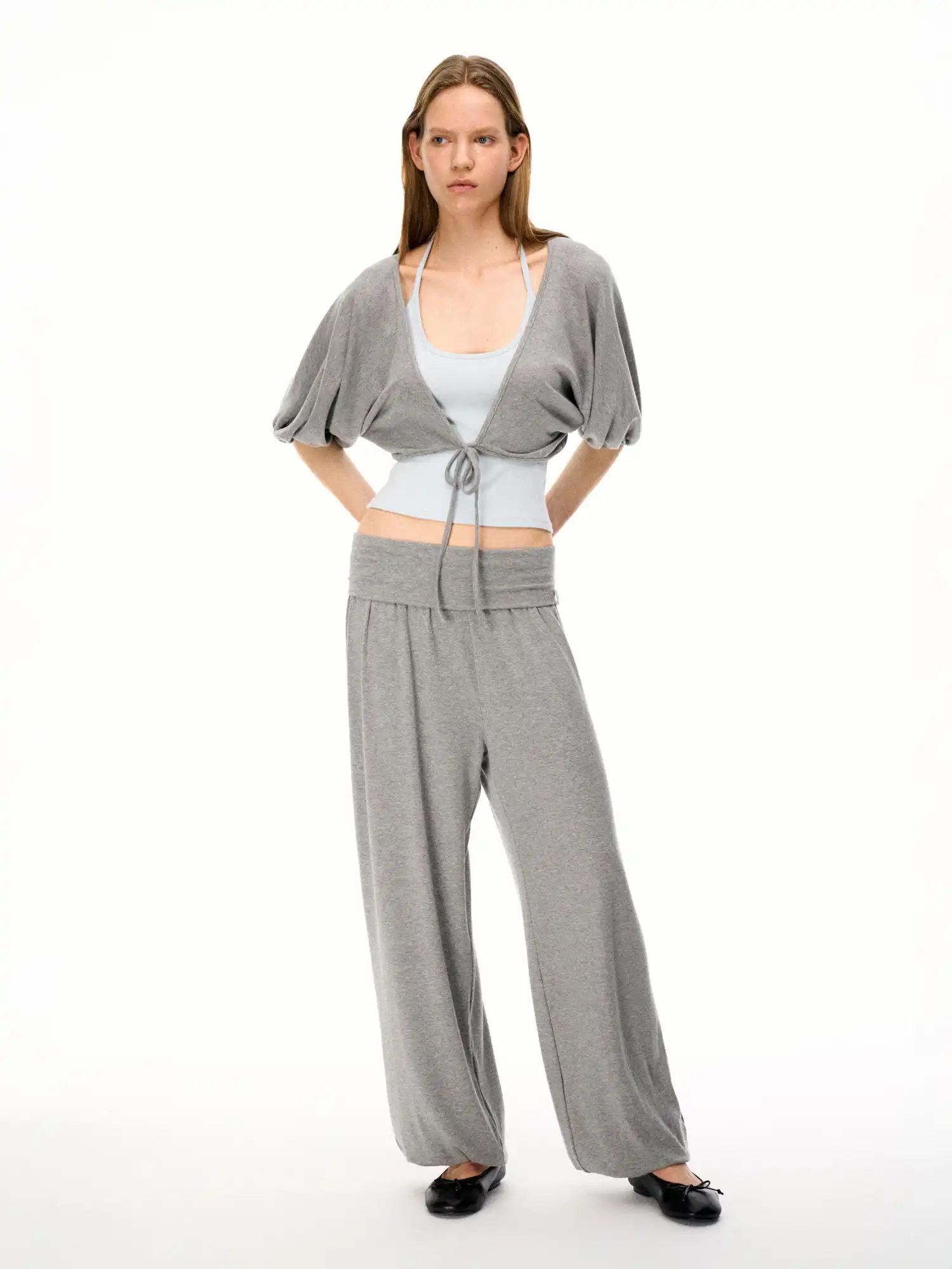 Balletcore Layered Contrast Pilates Top - Image 11