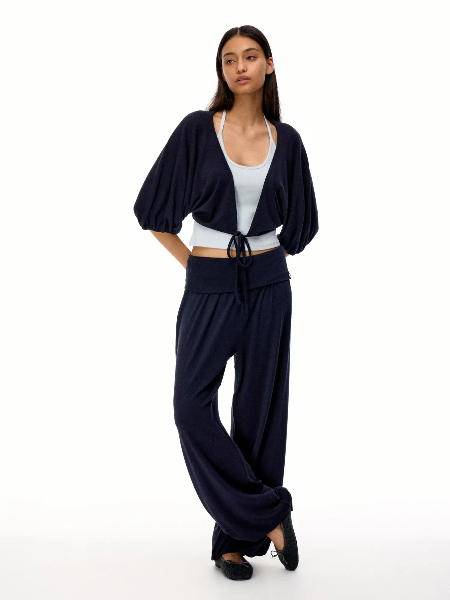 Balletcore Layered Contrast Pilates Top - Image 7