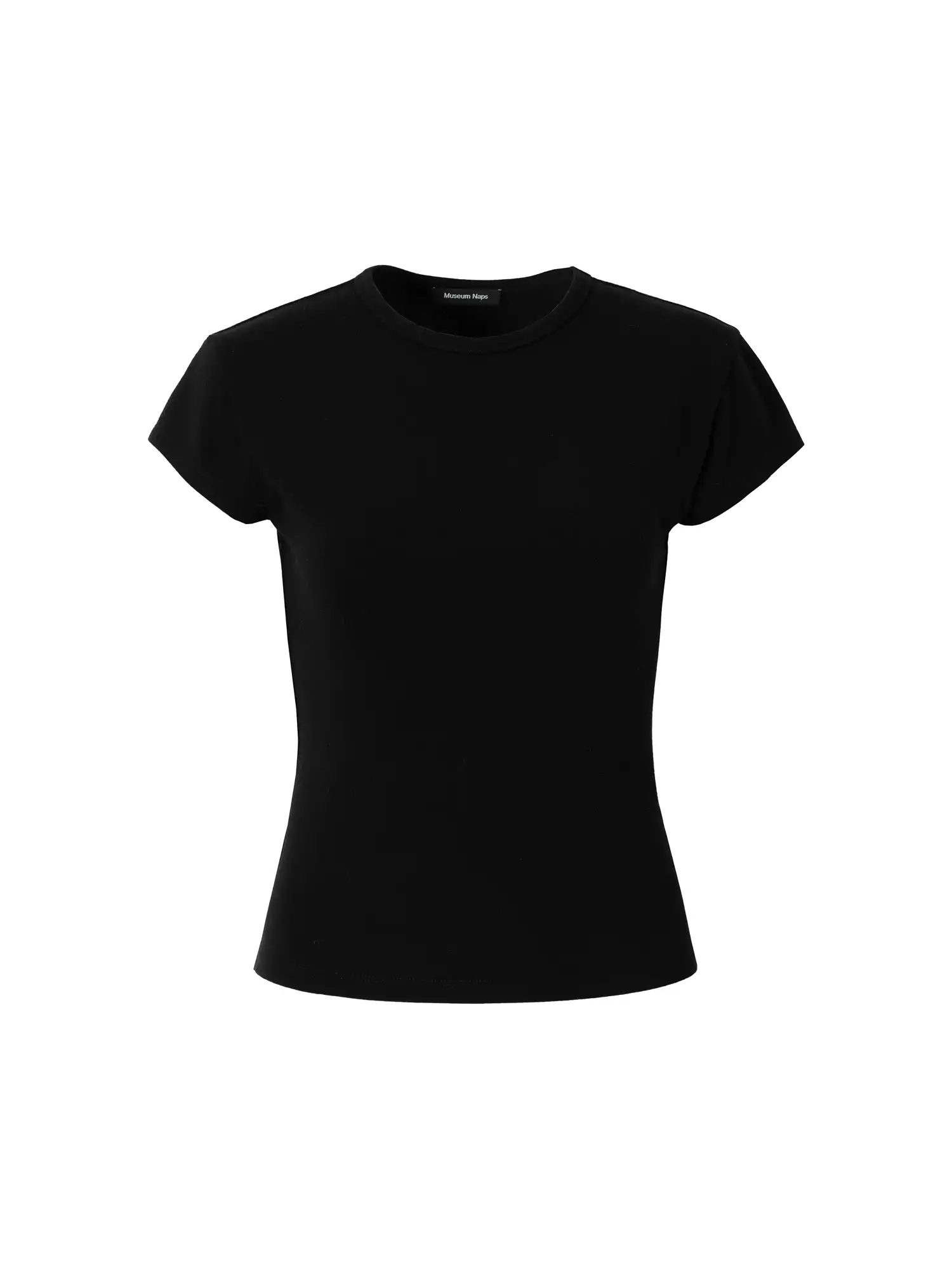 Basic Brushed Fitted Cropped T Shirt - Image 9