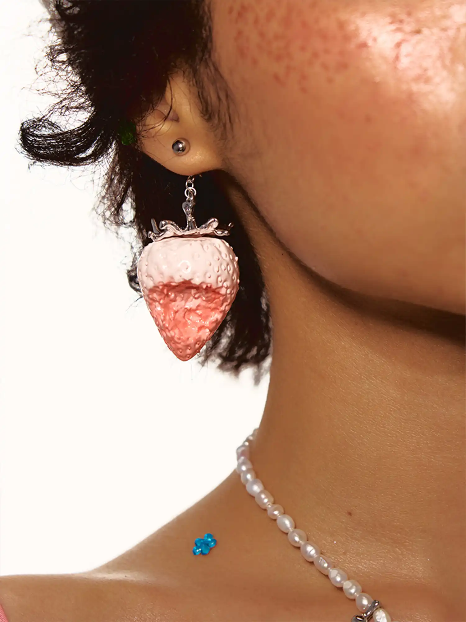 Bitten Strawberry Earring - Image 4
