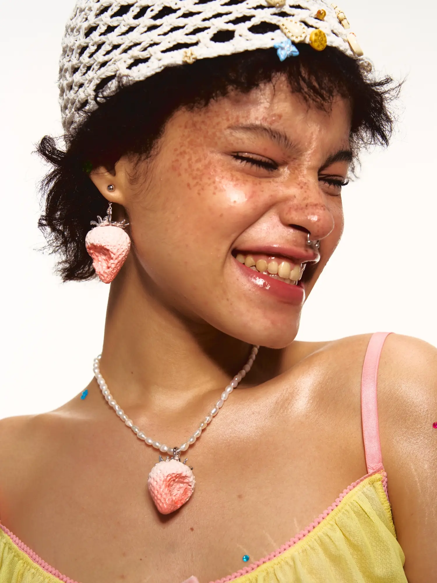 Bitten Strawberry Earring - Image 6