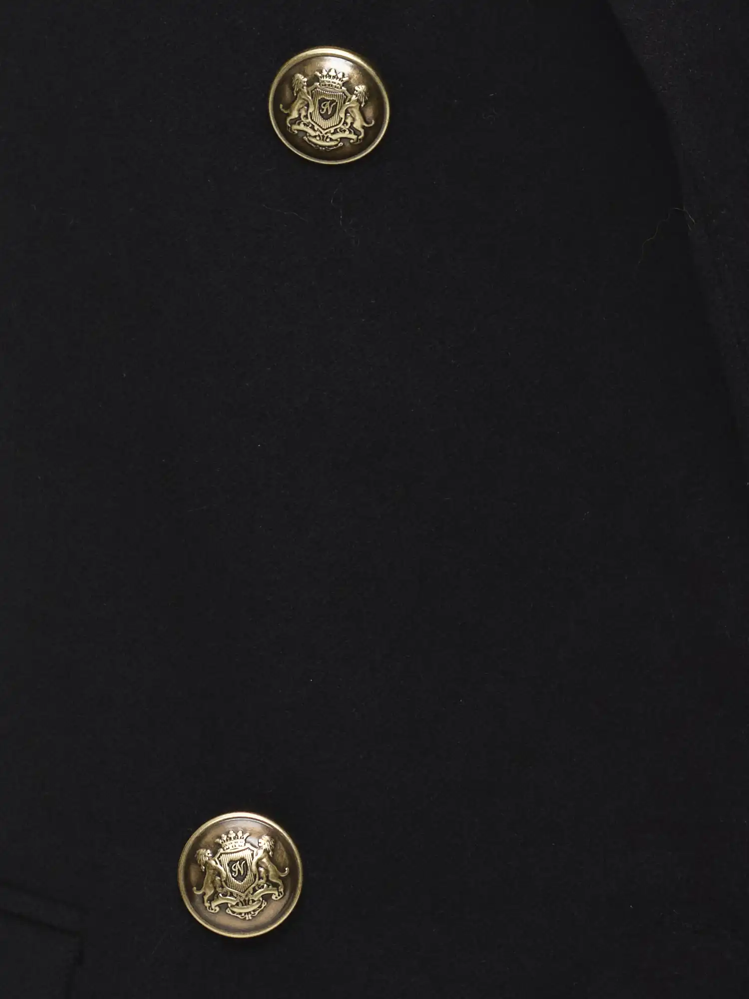 Black Double-Breasted Oversized Blazer - Image 3