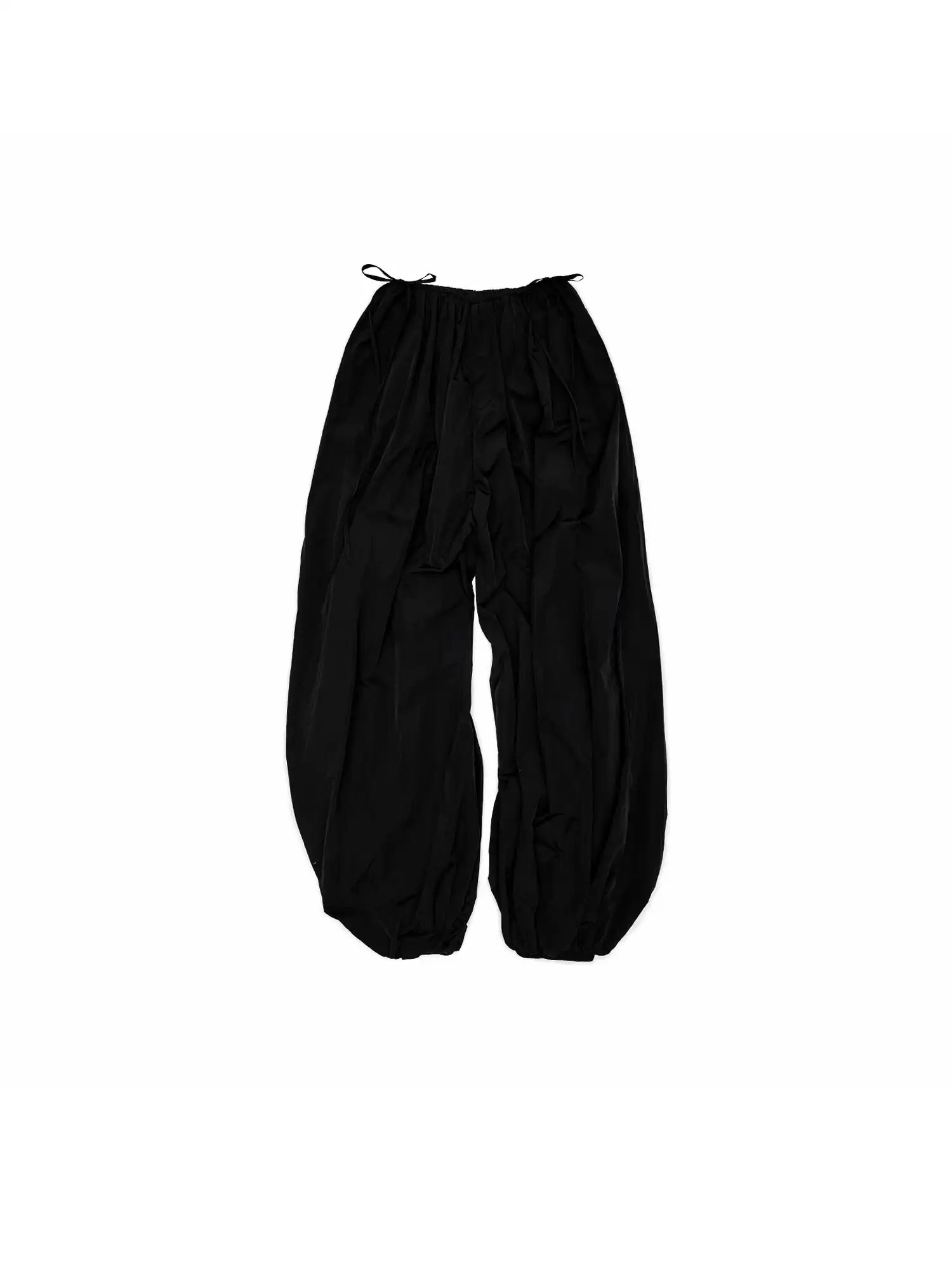 Bow Tie Pleated Tapered Nylon Track Pants - Image 10