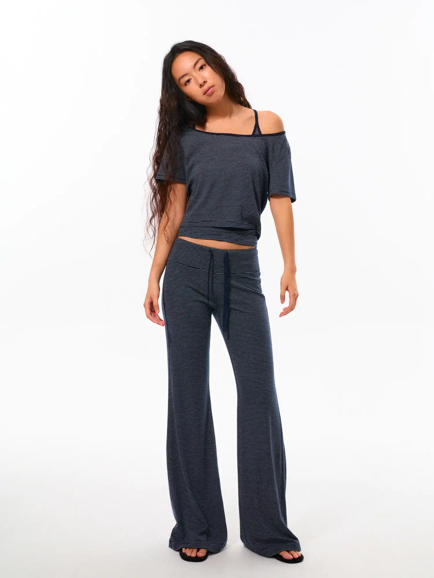 Cool Lyocell Striped Lounge Pants - Image 6