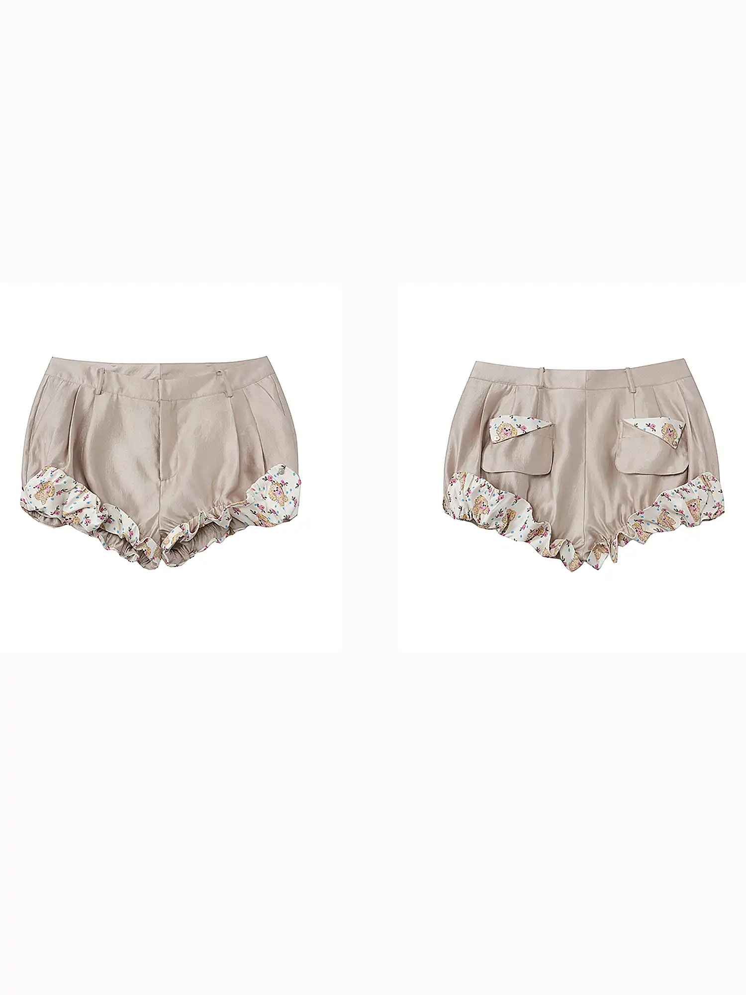 Foldover Bubble Bloomer Shorts - Image 4