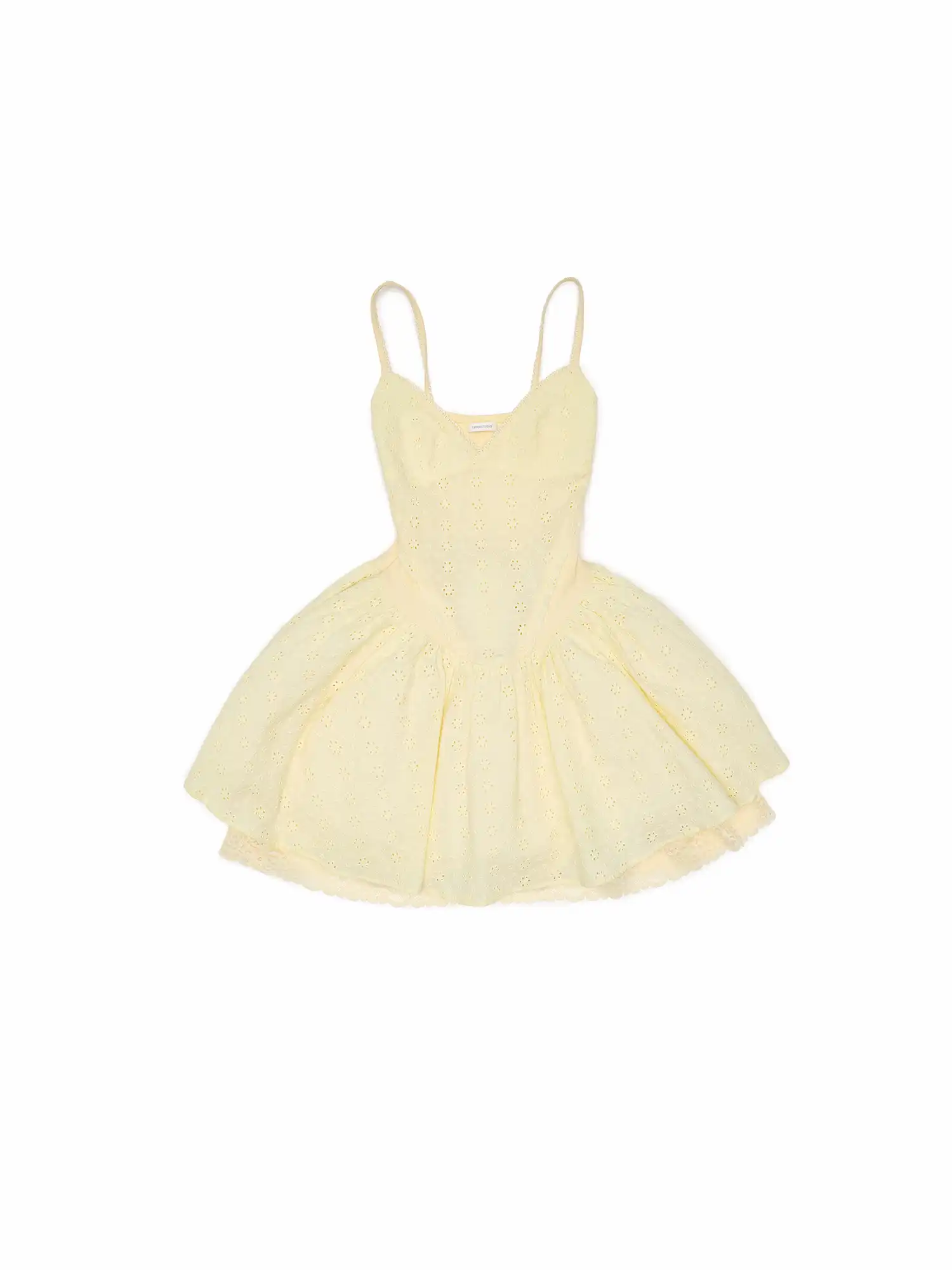 Coquette Lace Eyelet Mini Dress - Image 7