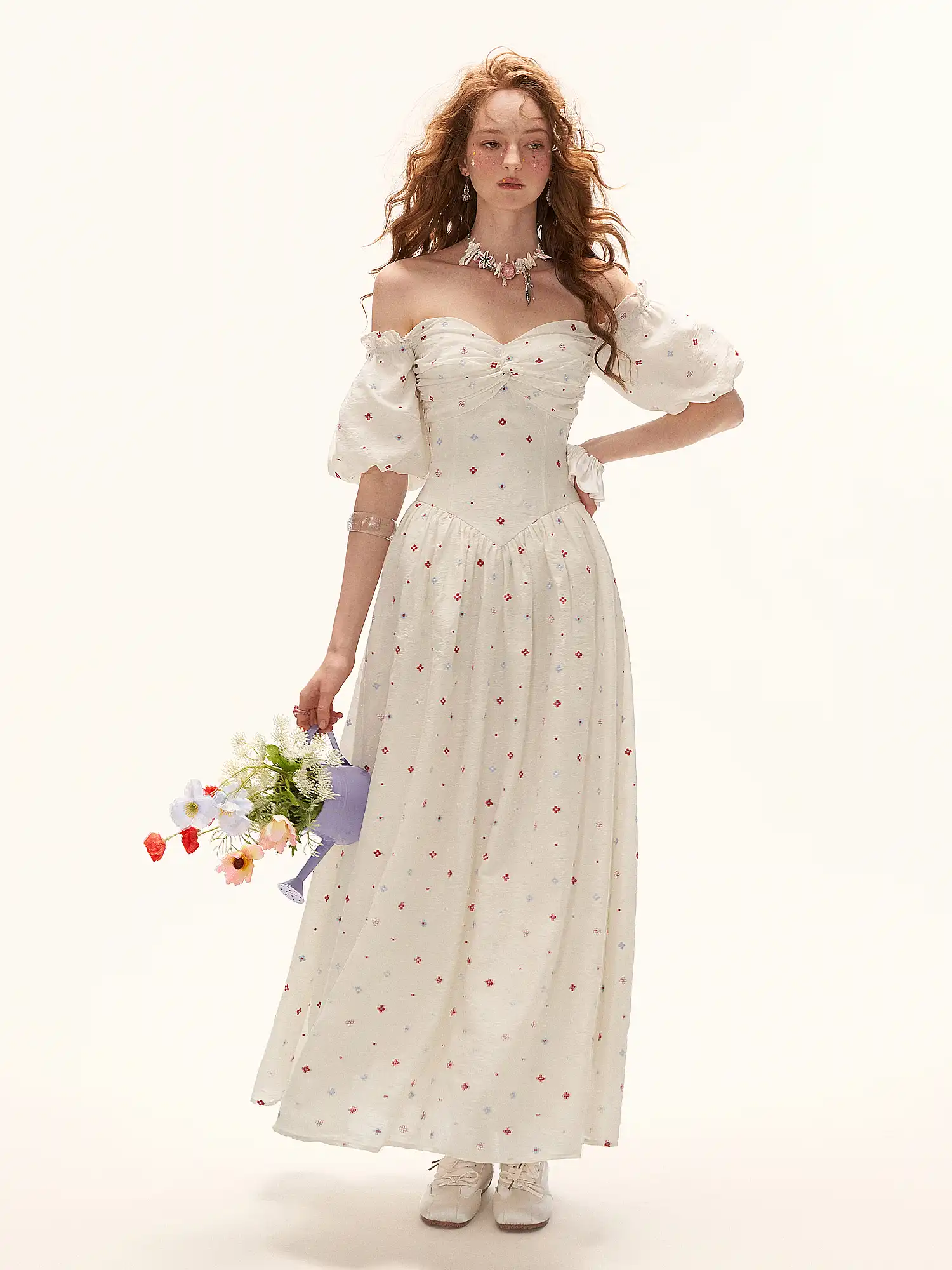Cream Twisted Strapless Corset Dress - Image 5