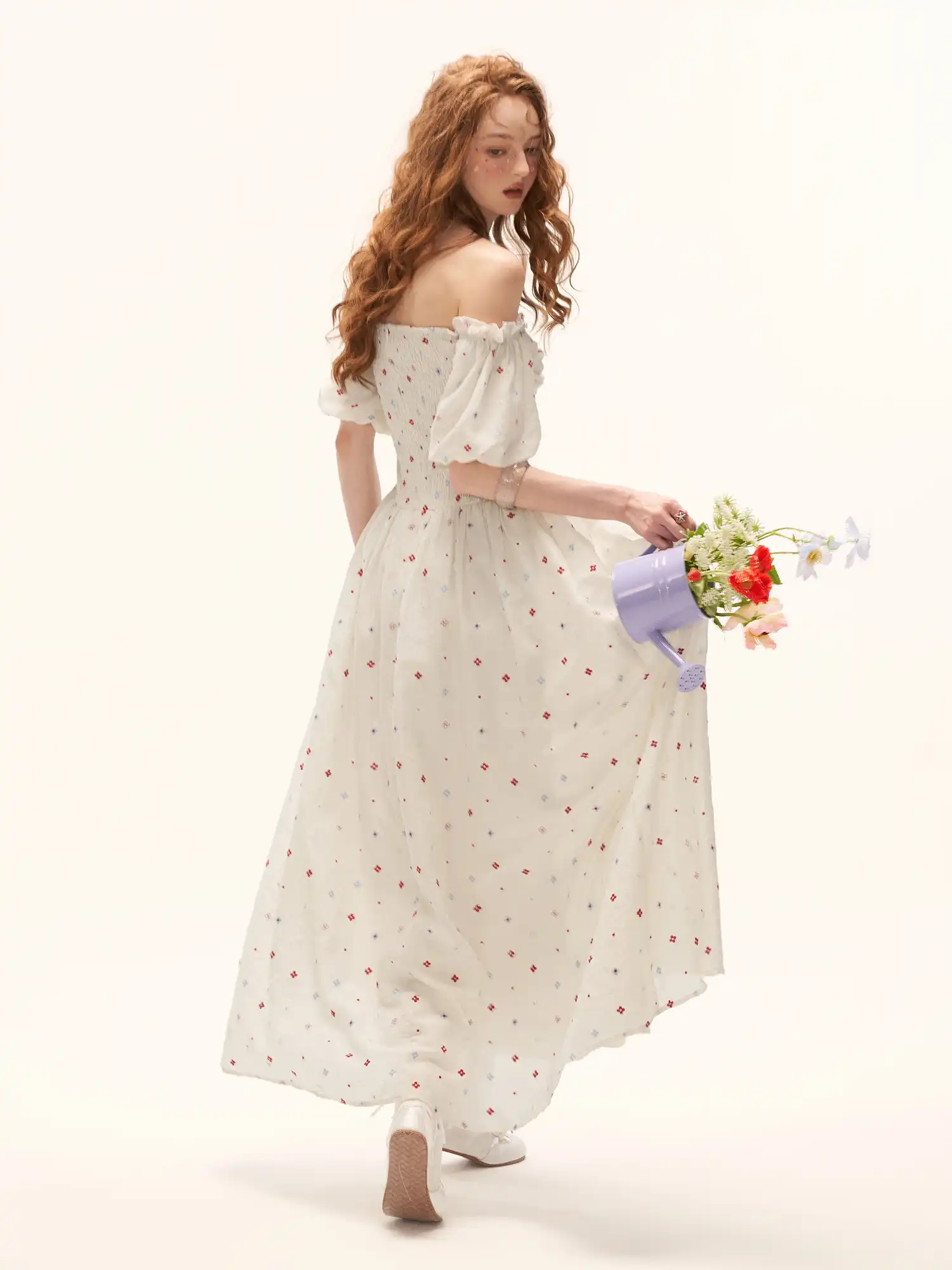 Cream Twisted Strapless Corset Dress - Image 6
