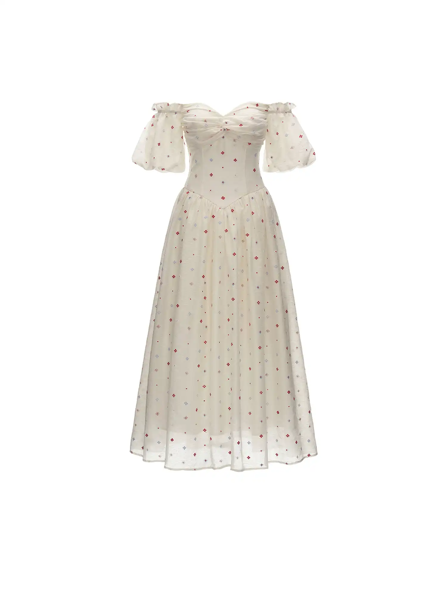 Cream Twisted Strapless Corset Dress - Image 7