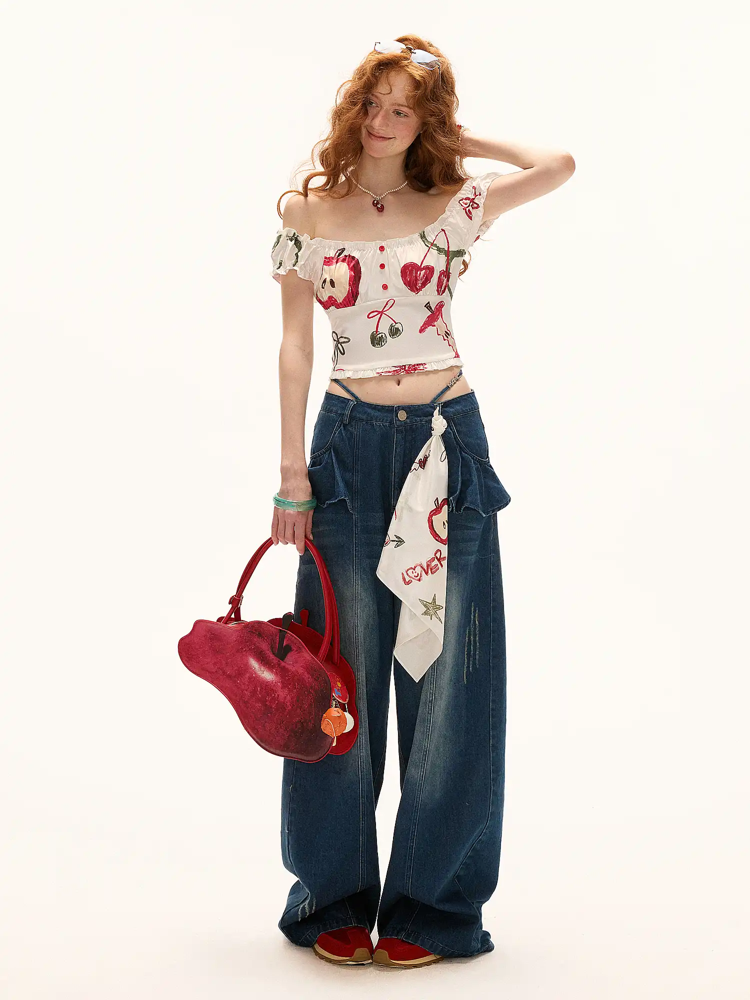 Cute Summer Cherry Crop Top - Image 7
