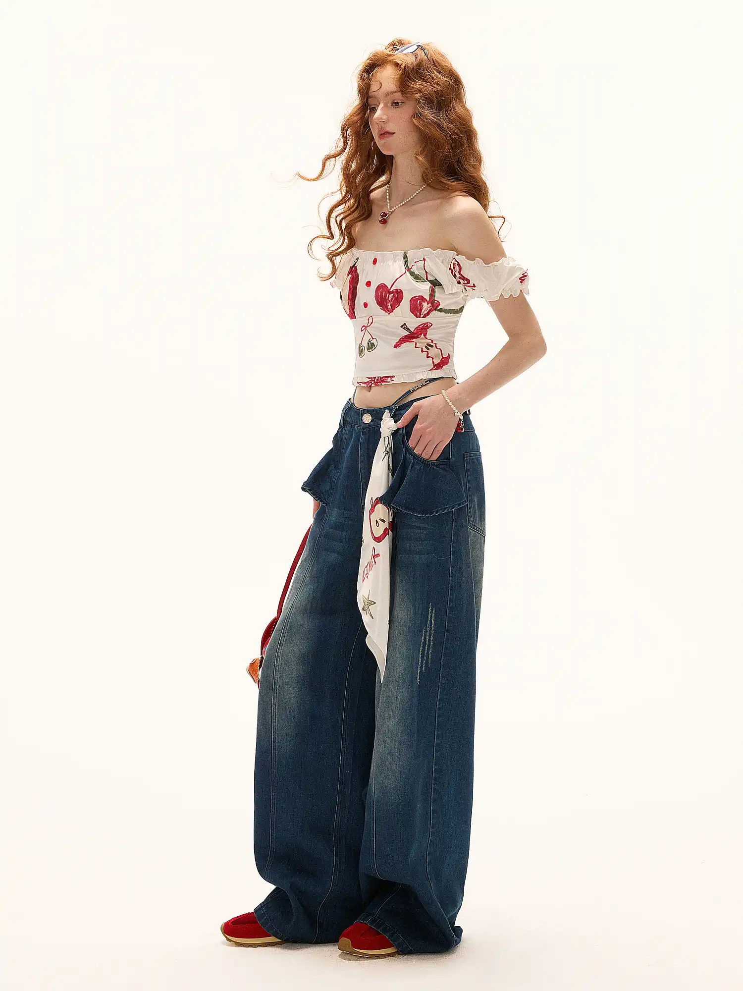 Cute Summer Cherry Crop Top - Image 8