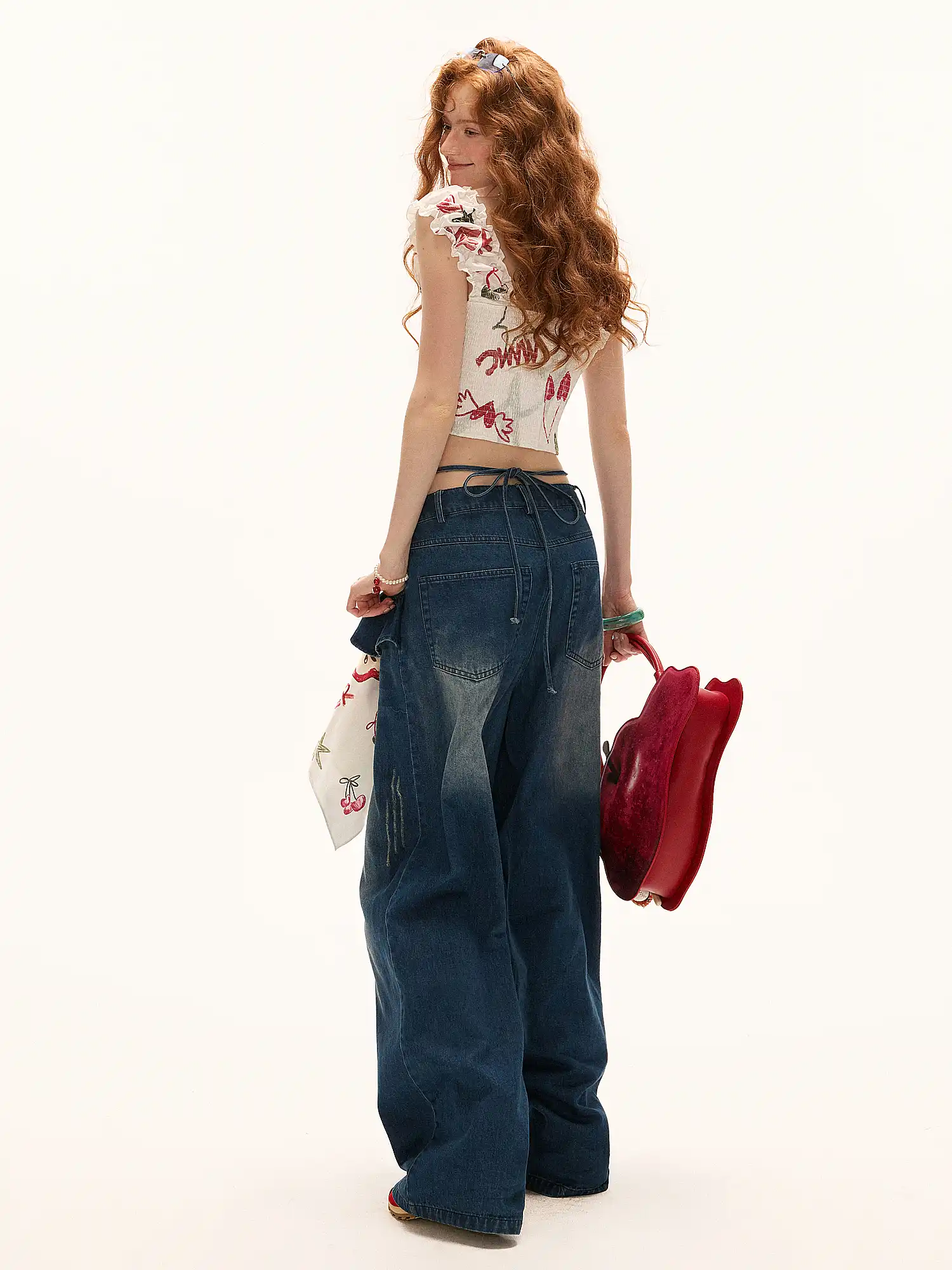 Cute Summer Cherry Crop Top - Image 9