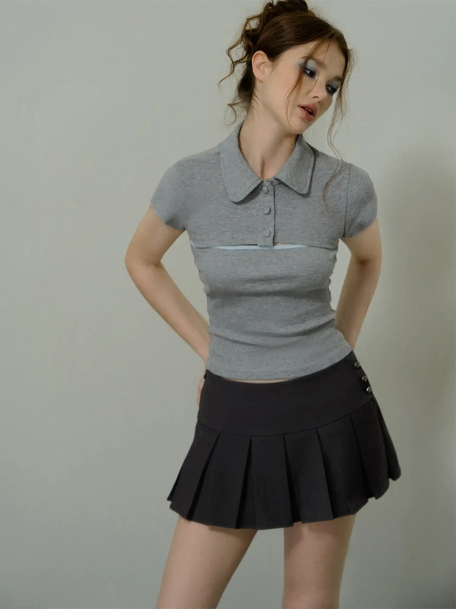Deconstructed 2-Piece Cotton Tube Top - Image 5