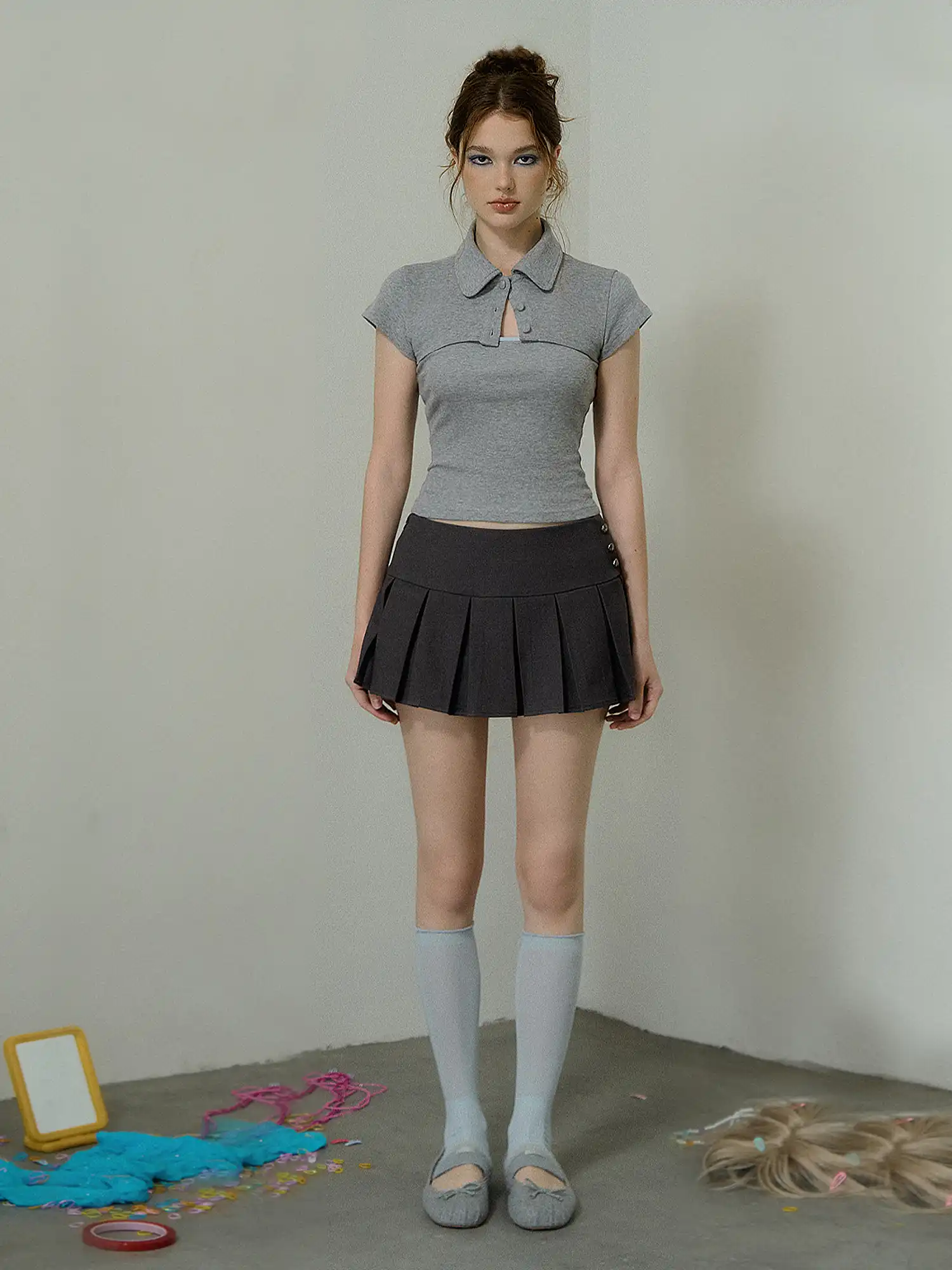 Deconstructed 2-Piece Cotton Tube Top - Image 6
