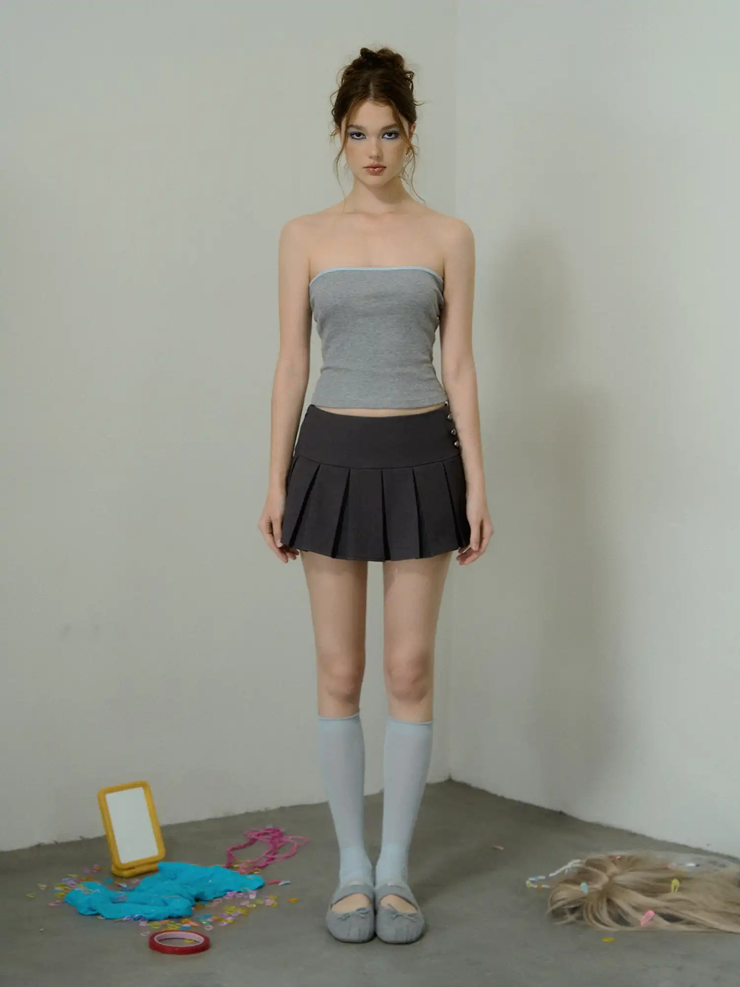 Deconstructed 2-Piece Cotton Tube Top - Image 7