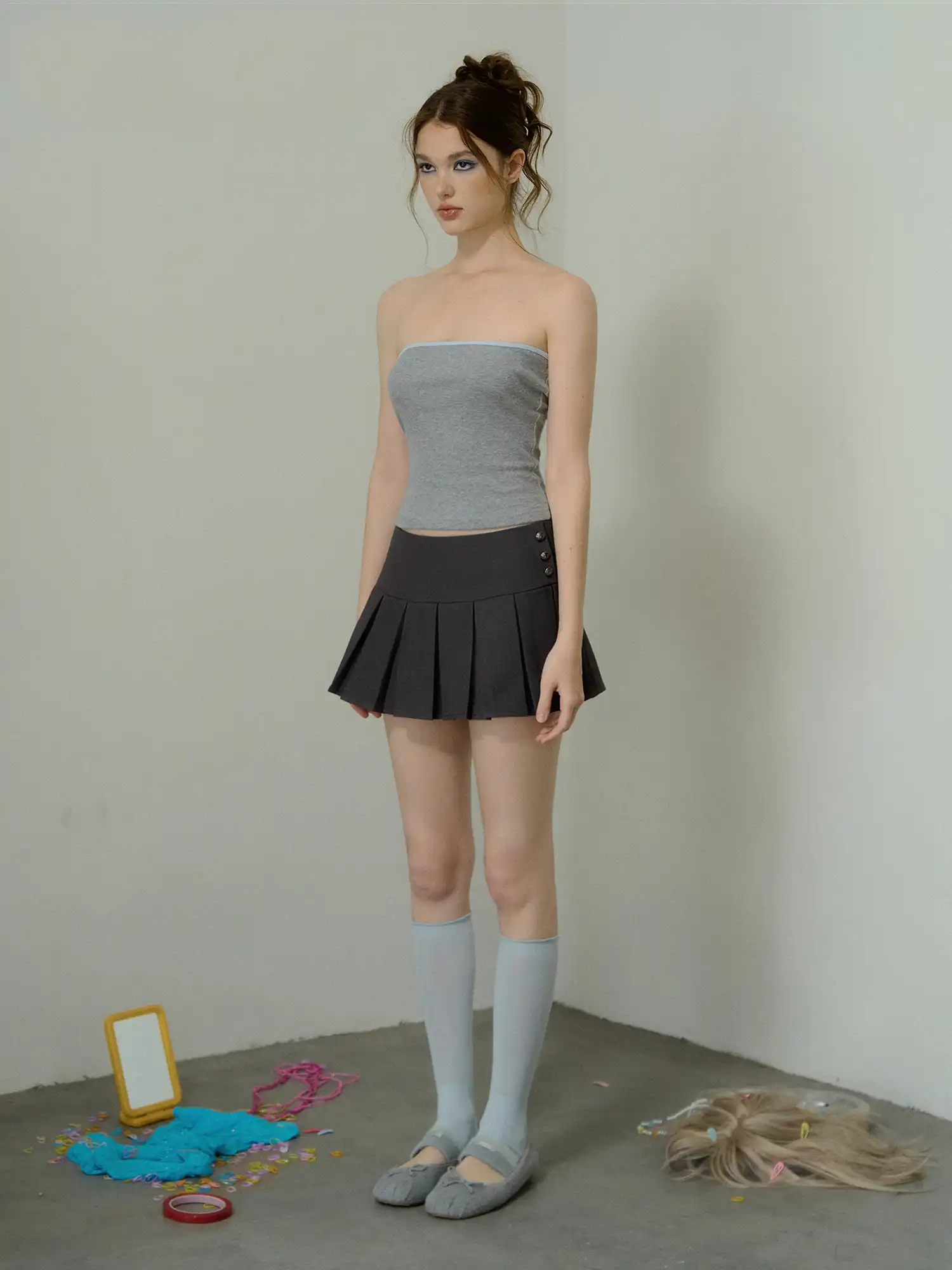 Deconstructed 2-Piece Cotton Tube Top - Image 8