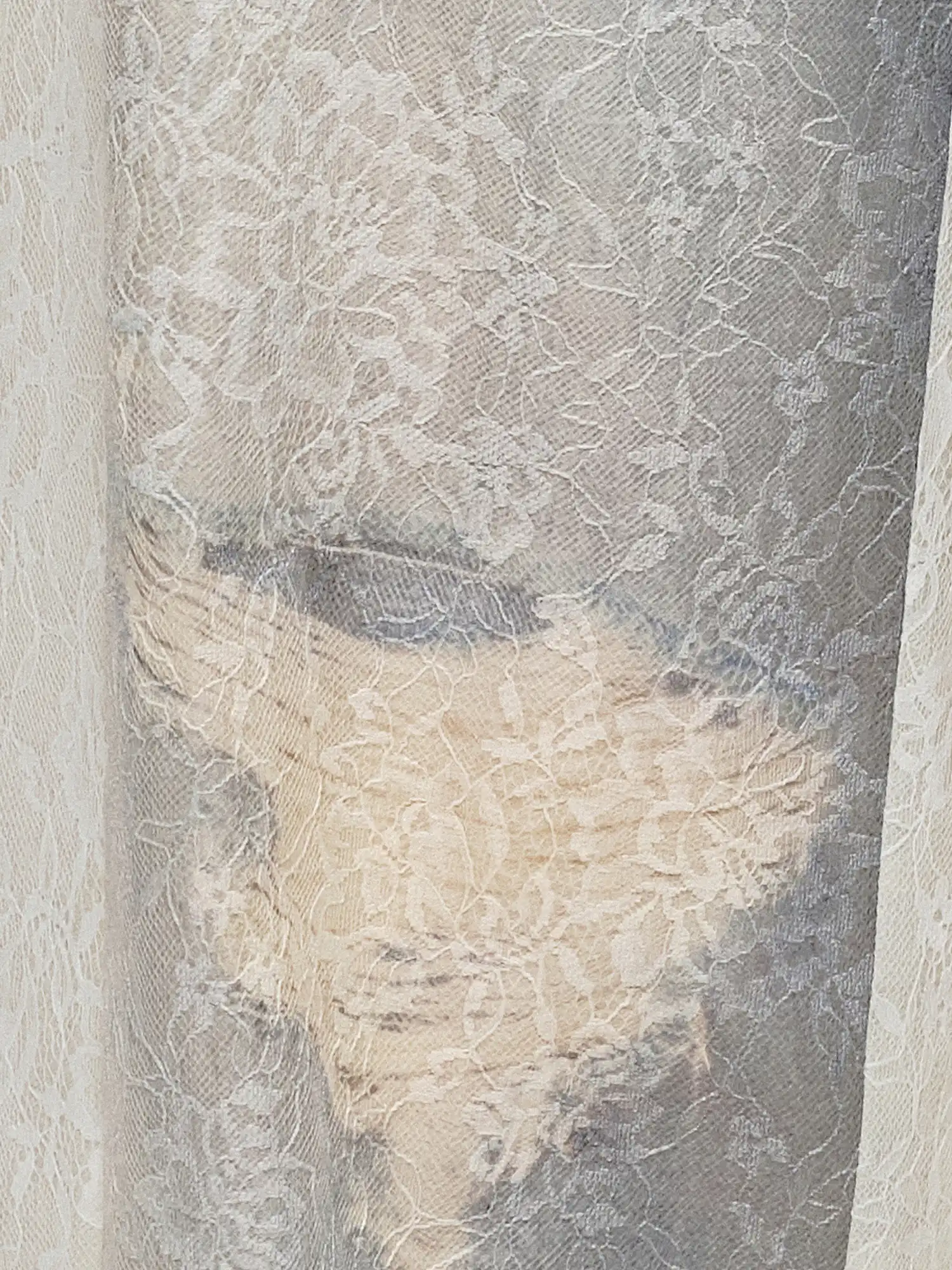 Distressed Lace-Panel Baggy Jeans - Image 5
