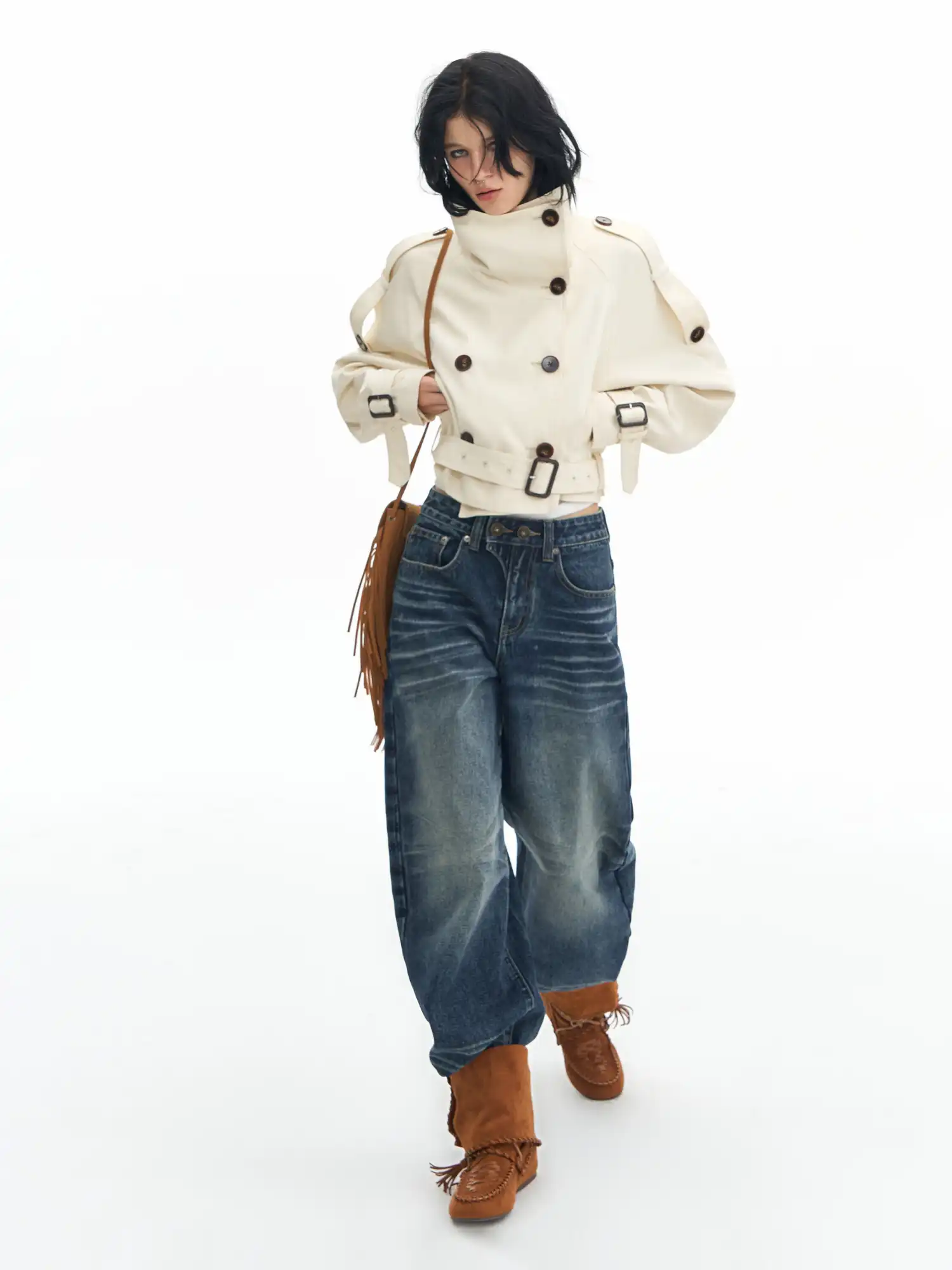 Double-Breasted Trench Coat - Image 5