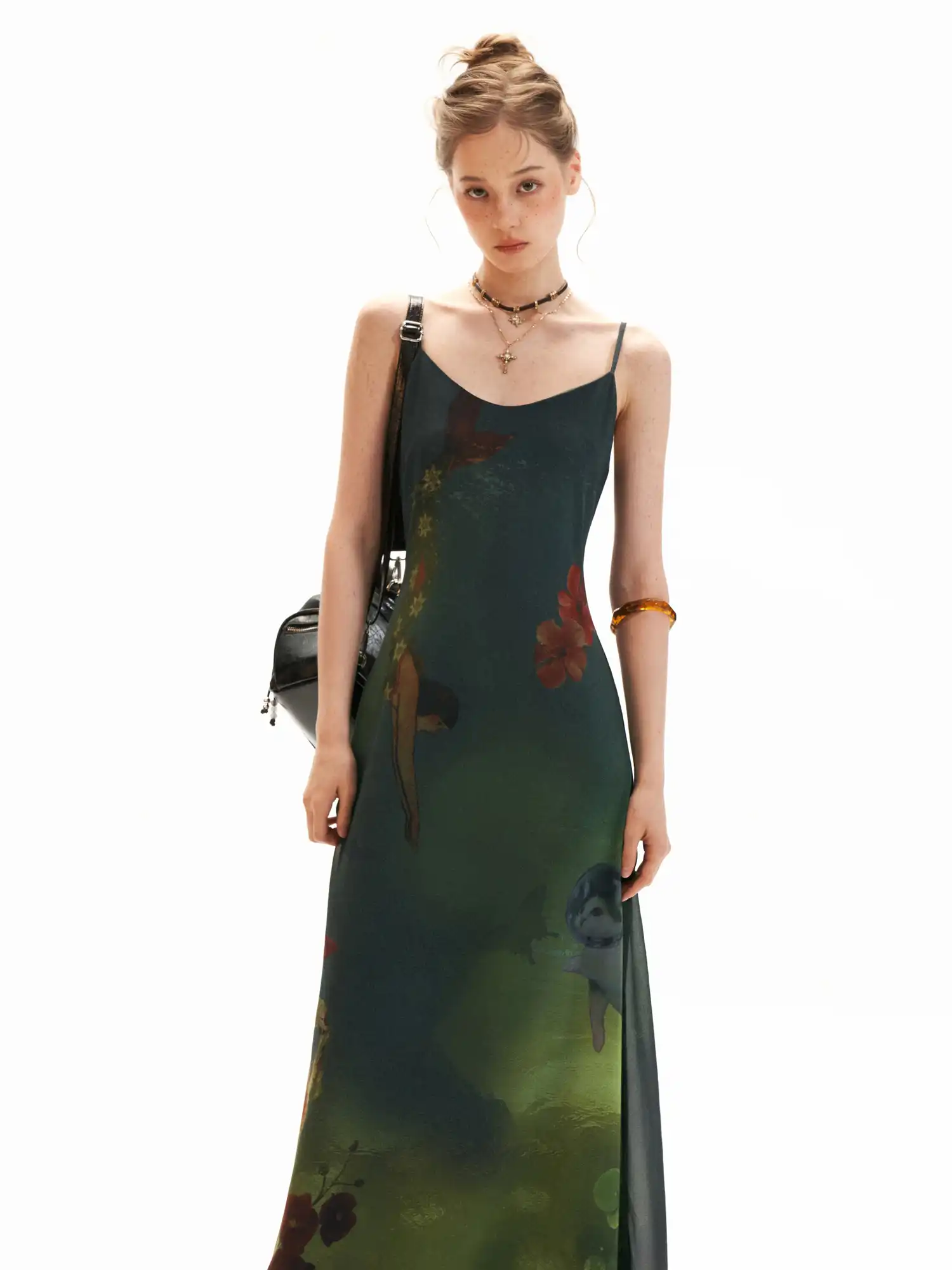Dreamy Underwater Garden Slip Maxi Dress - Image 2