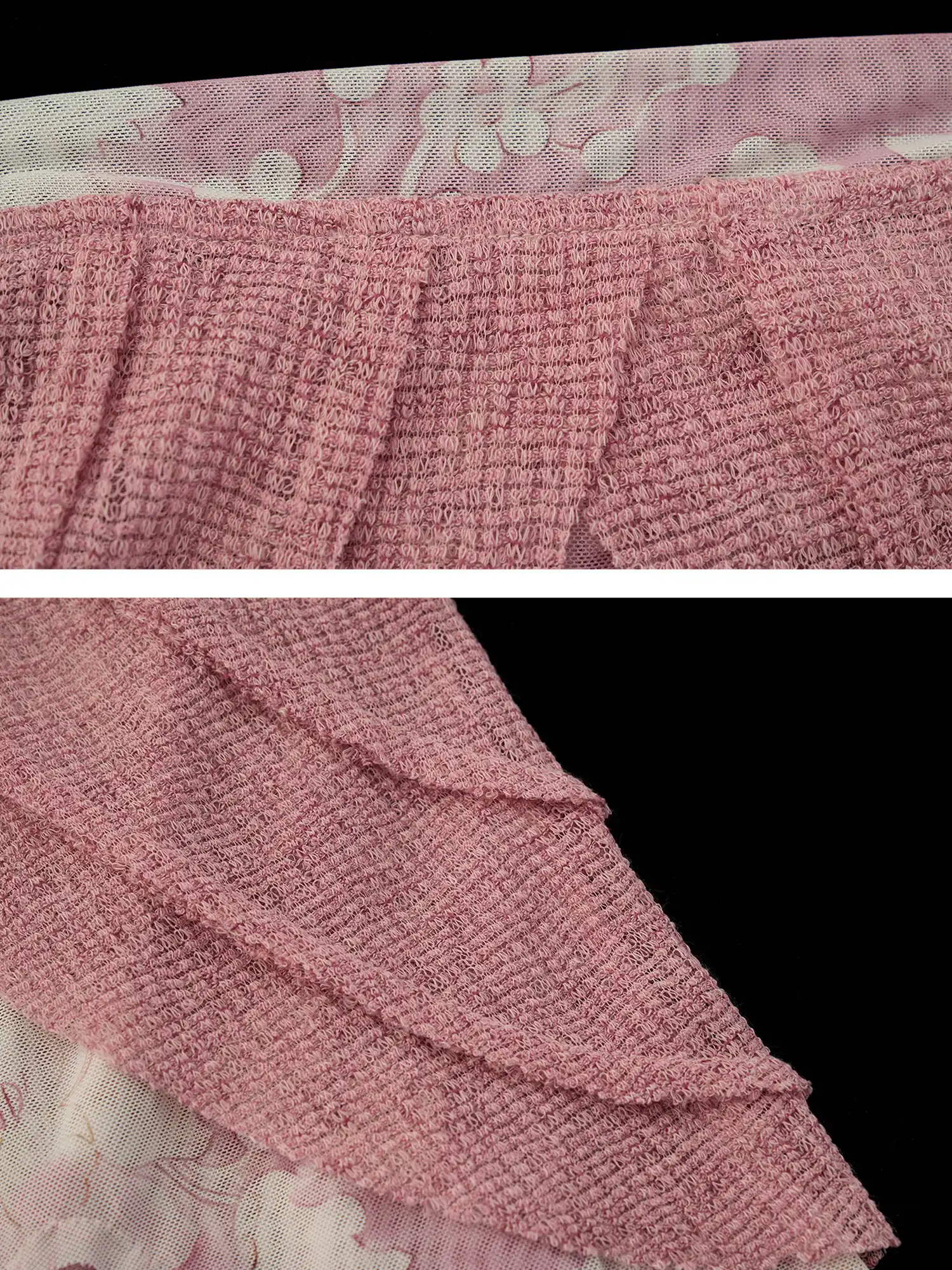 Dusty Rose Layered Gauze Bandeau Top - Image 5