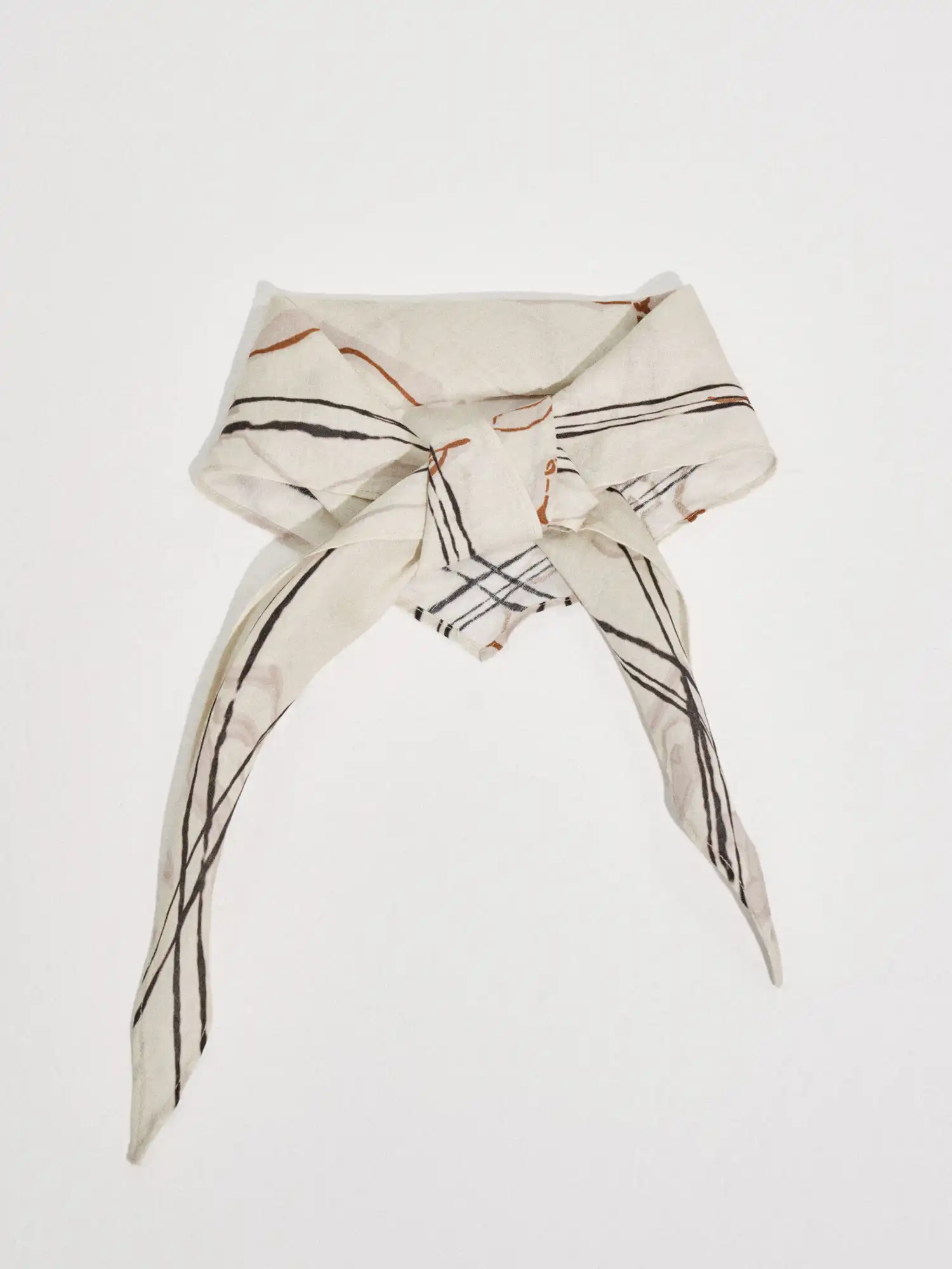 Equestrian Horse Print Linen Bandana Scarf - Image 4