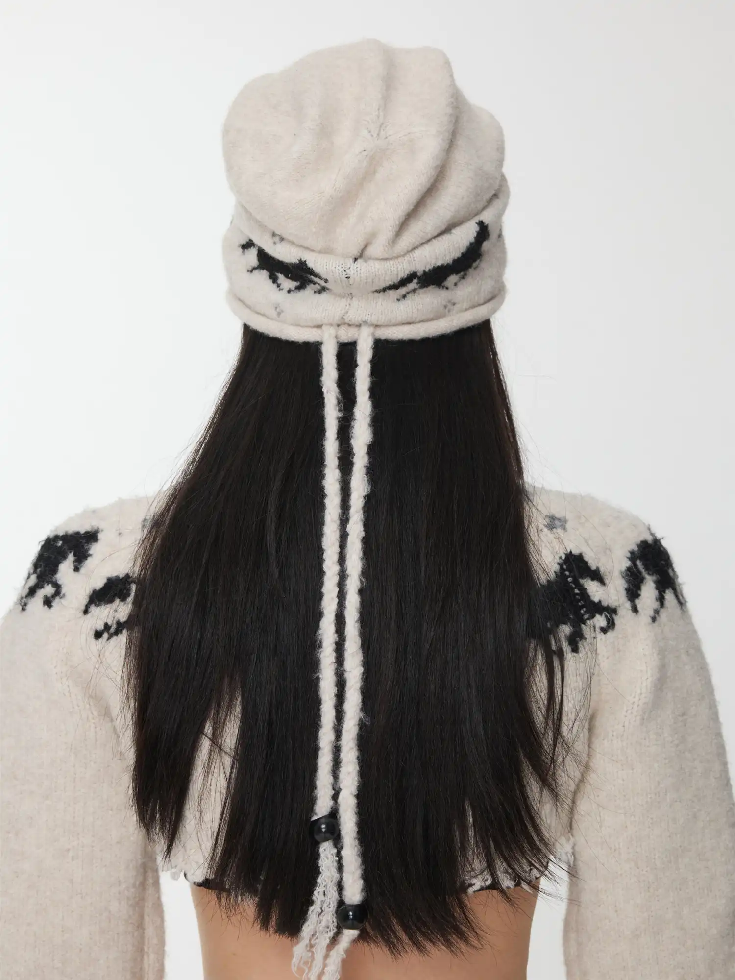 Fair Isle Pony Beanie - Image 5