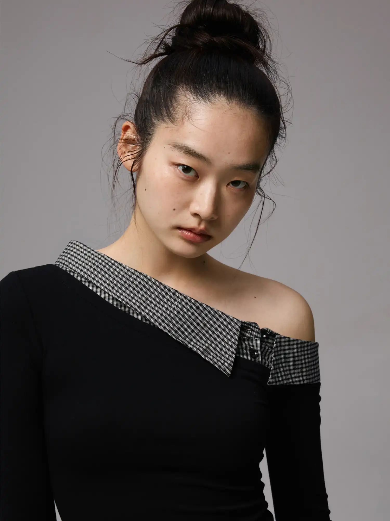 Faux Two Piece Off Shoulder Top - Image 3