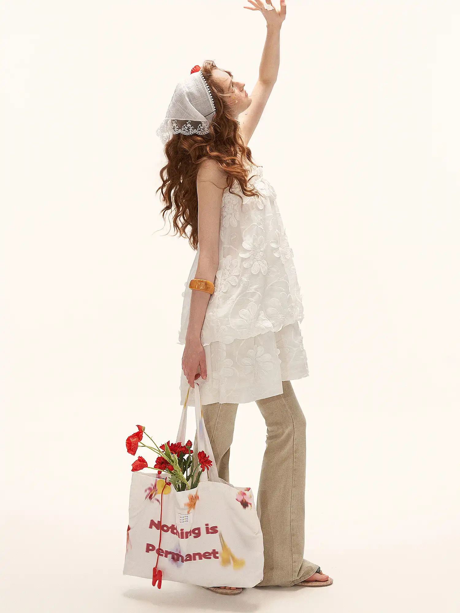 Floral Applique Babydoll Tube Dress - Image 10