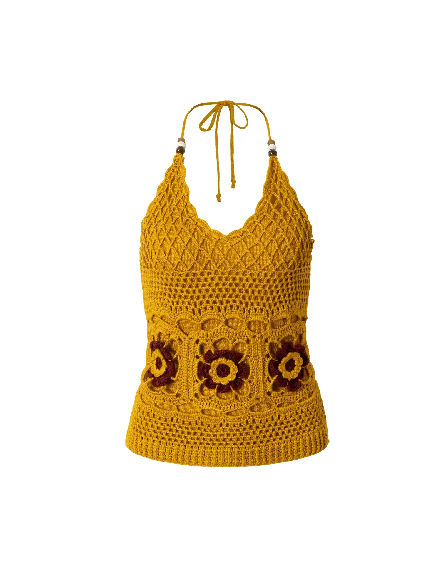 Floral Granny Square Crochet Halter Top - Image 7