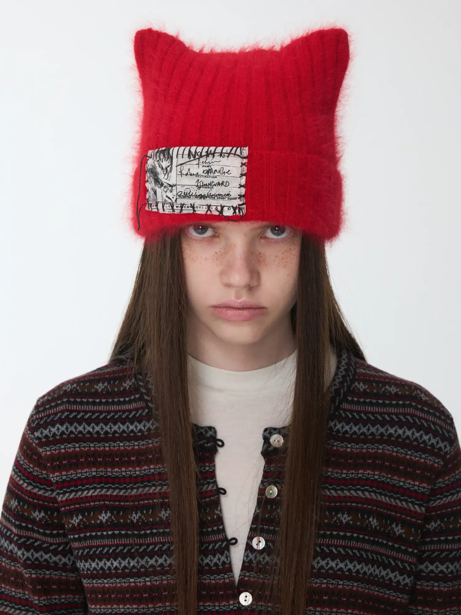 Fluffy Cat Ear Beanie - Image 2
