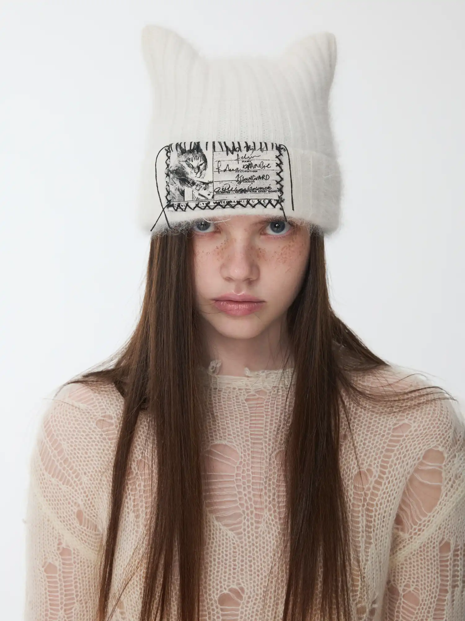 Fluffy Cat Ear Beanie - Image 5