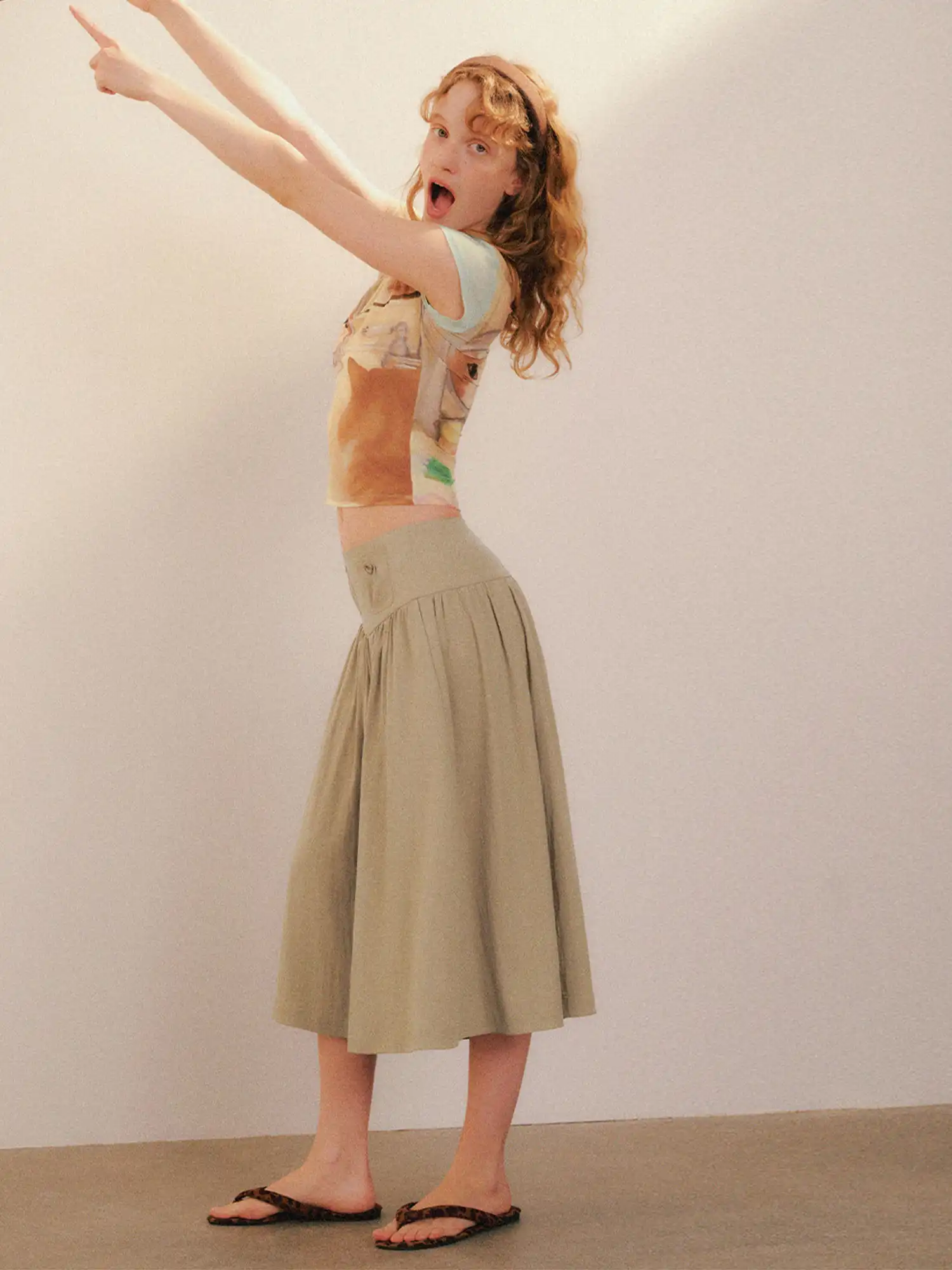 High-Waisted Lyocell Wide-Leg Culottes - Image 8