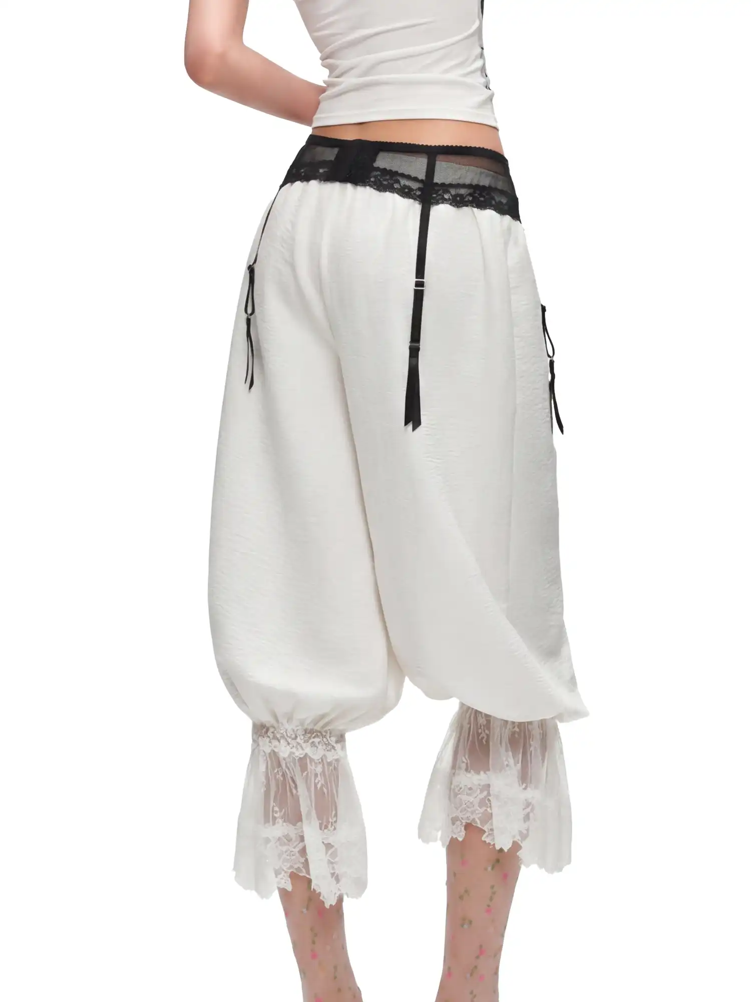 Coquette Lace Lantern Pants - Image 2