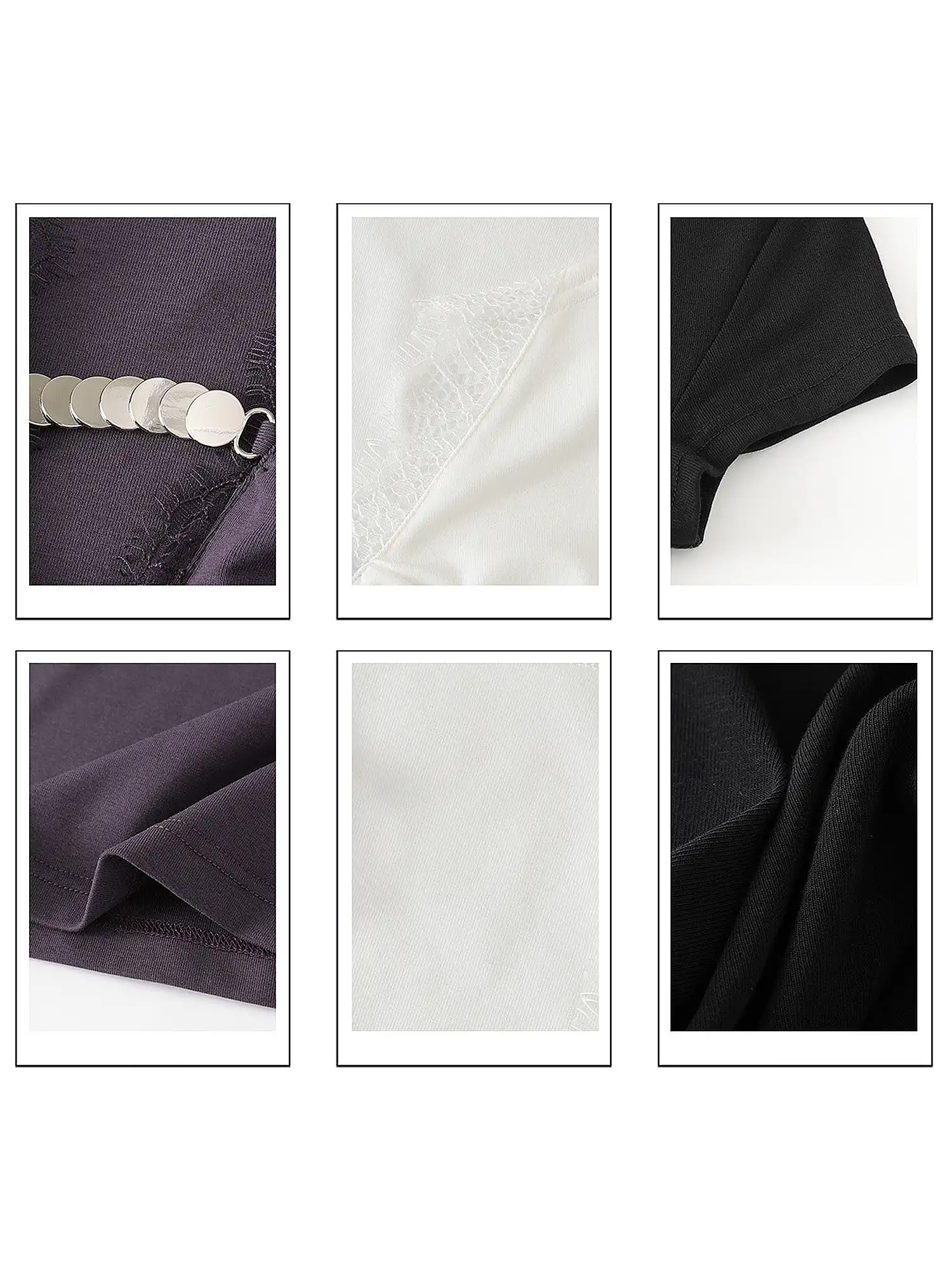 Lace V Neck Cotton Modal Cropped Top - Image 14