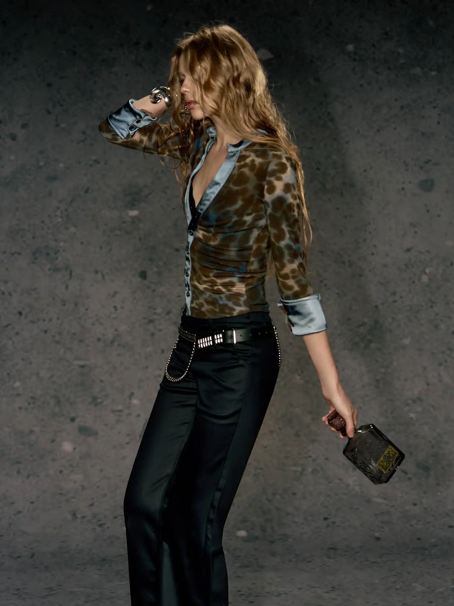 Leopard Blazer Corset Shirt - Image 3