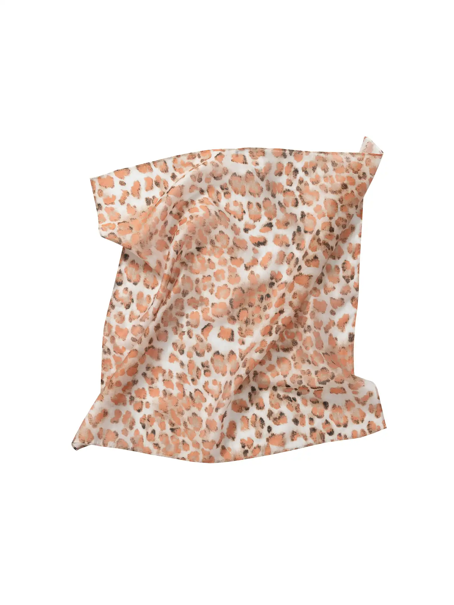 Leopard Print Silk Square Scarf - Image 10