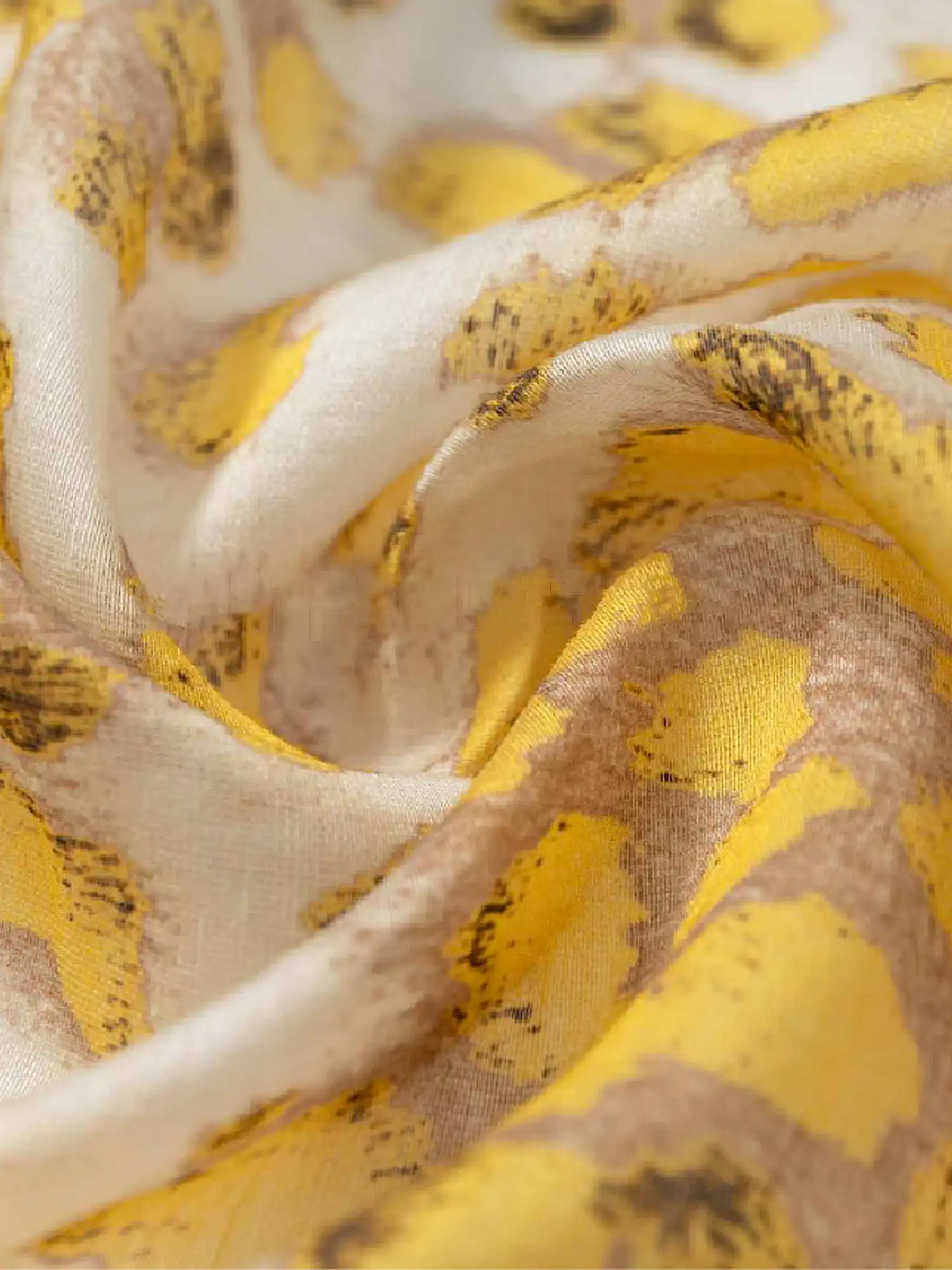 Leopard Print Silk Square Scarf - Image 5