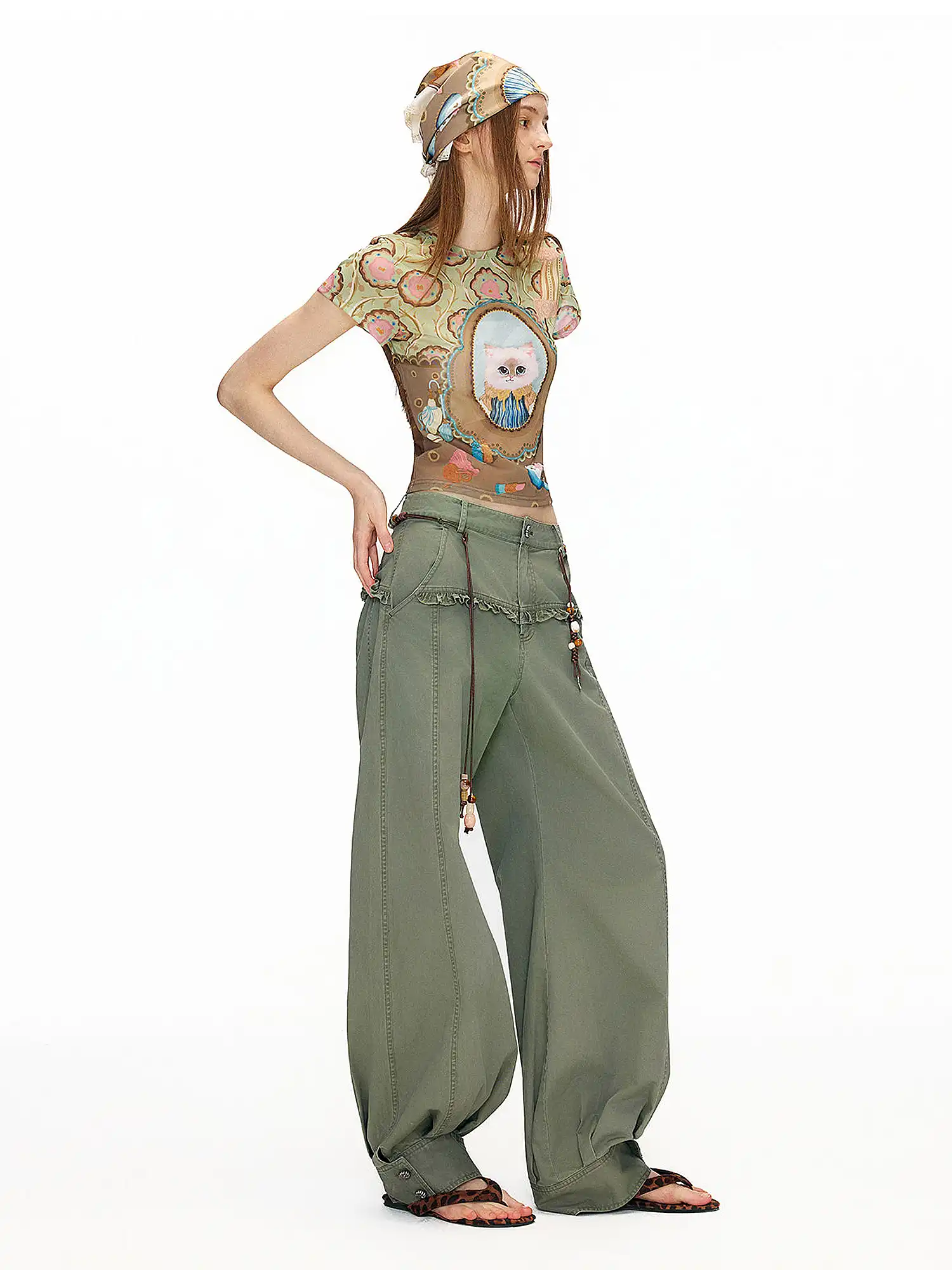 Magic Mirror Cat Crew Neck Tee - Image 8