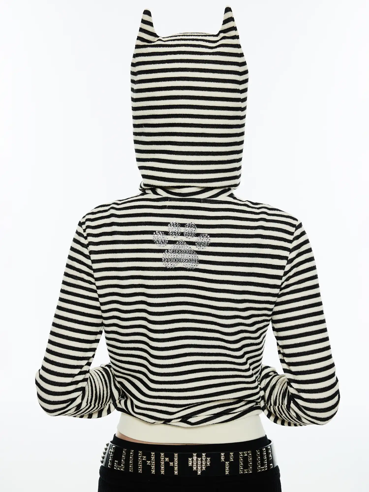 Midnight Meow Zip Up Cat Ear Hoodie - Image 2