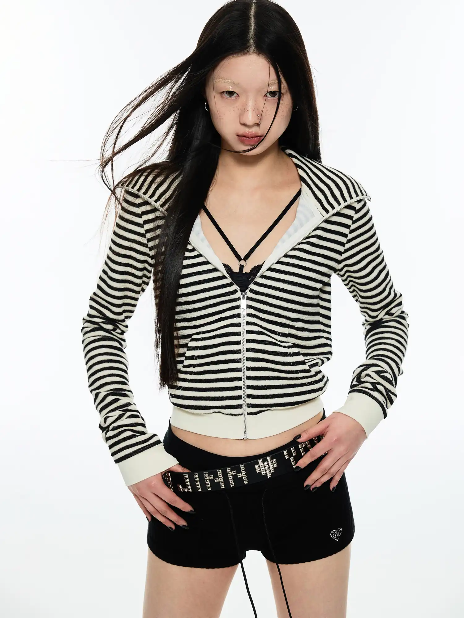 Midnight Meow Zip Up Cat Ear Hoodie - Image 3
