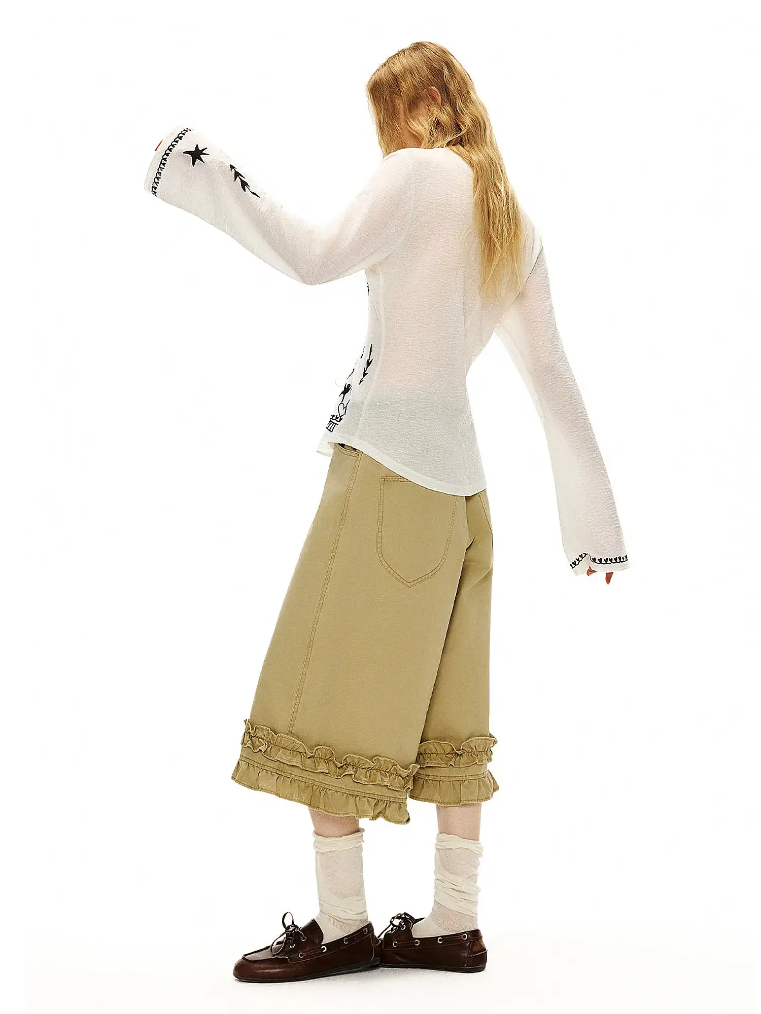 Mystical Cat Lyocell Wool Knit Cardigan - Image 7