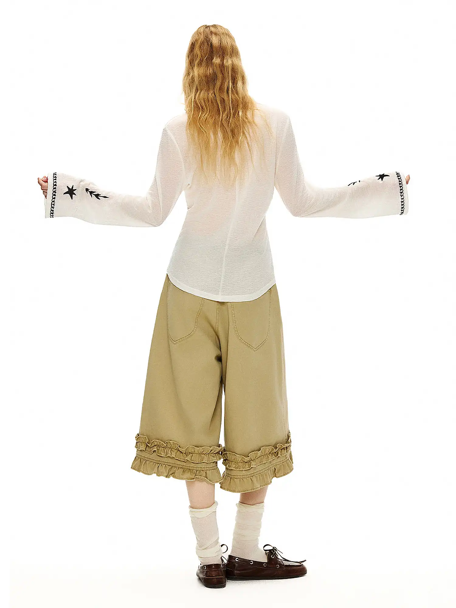 Mystical Cat Lyocell Wool Knit Cardigan - Image 8