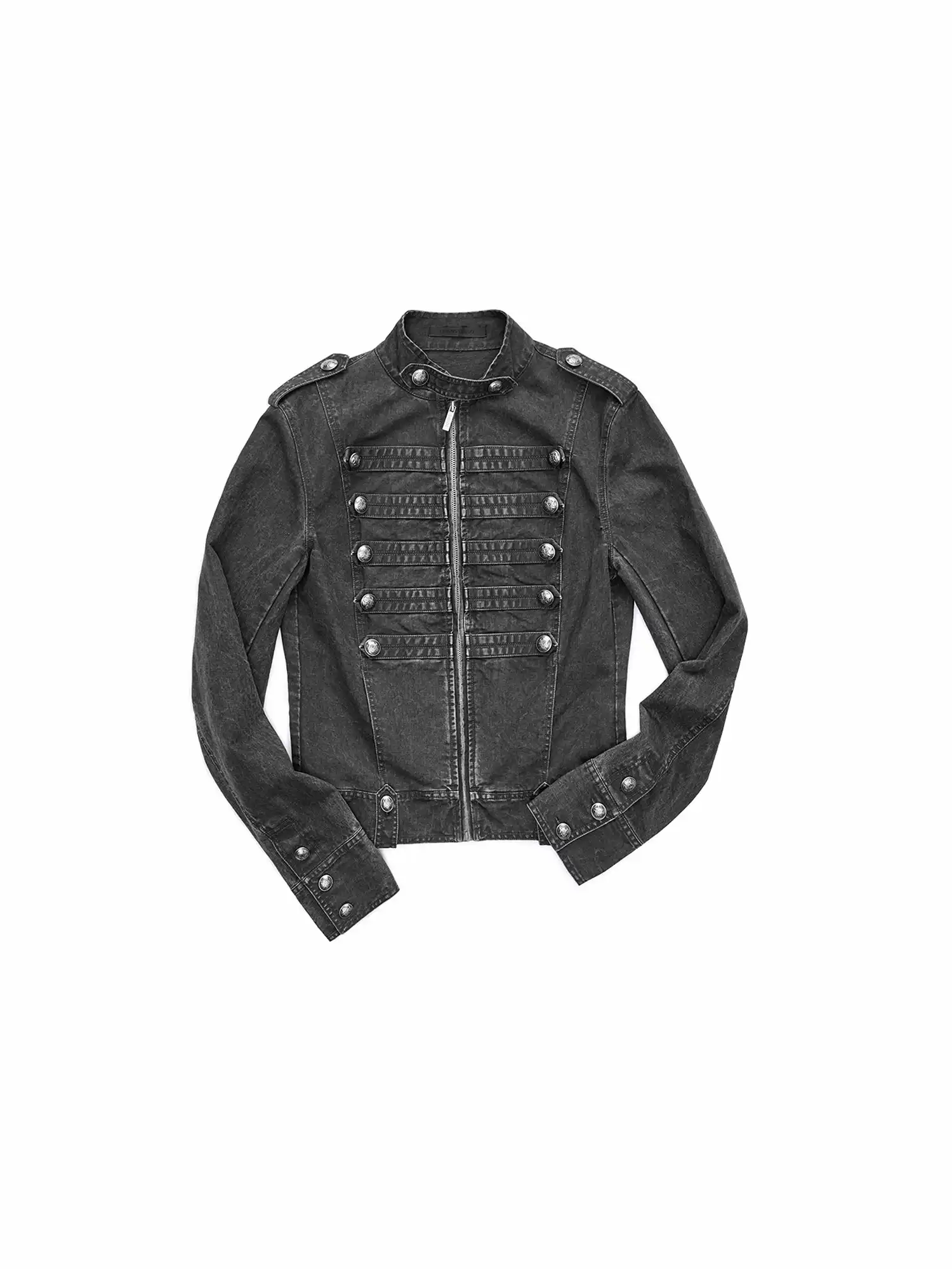 Napoleon Jacket Women with Double Breasted Canvas Fitted - Image 14