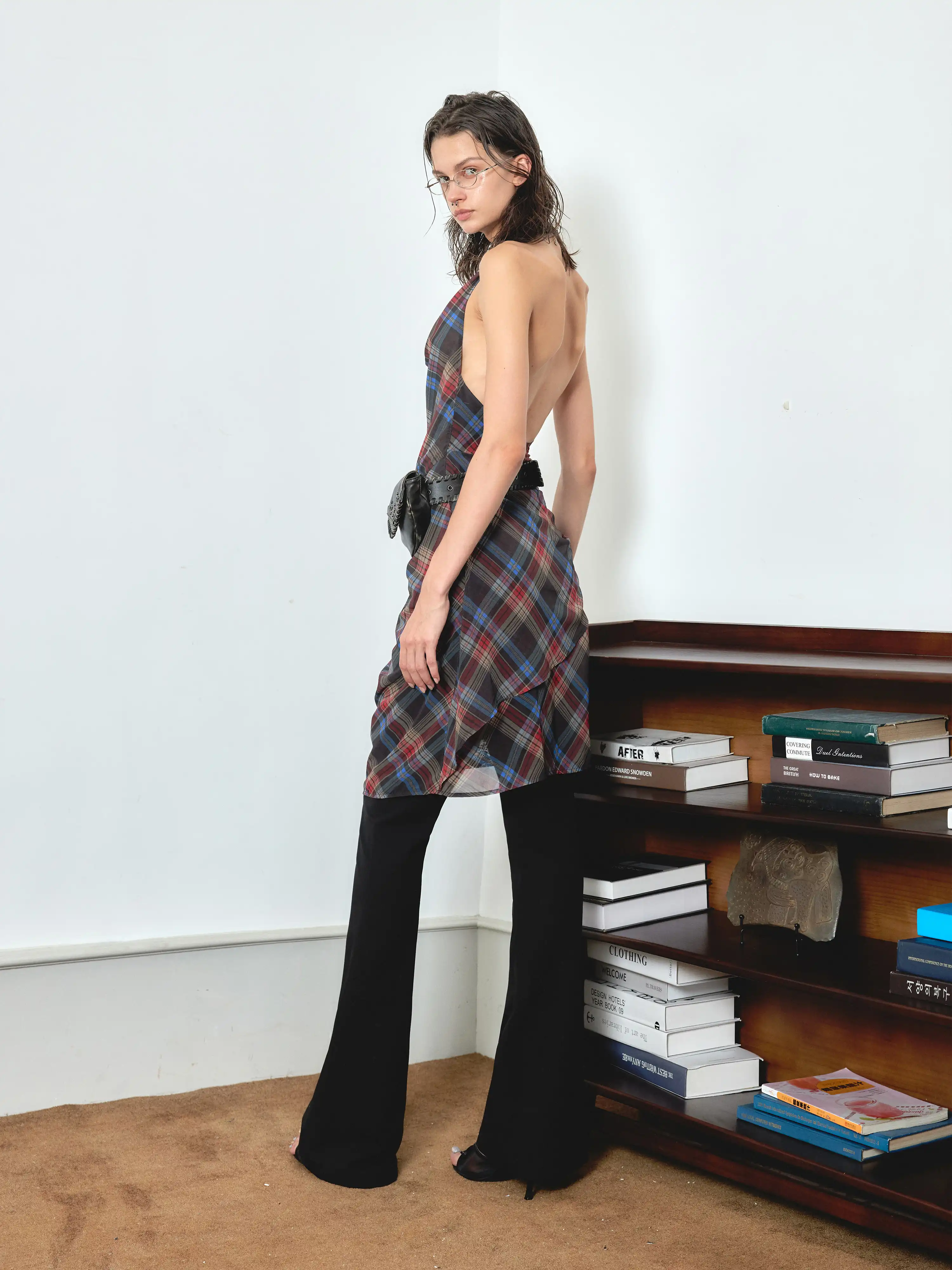 No Rules Plaid Wrap Dress - Image 3