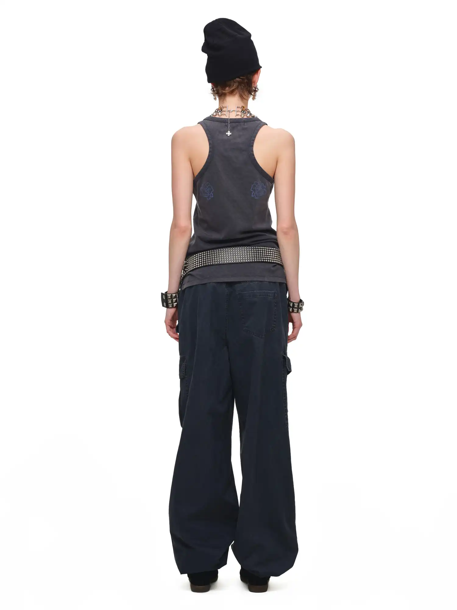 Oversized Cotton Baggy Cargo Pants - Image 11