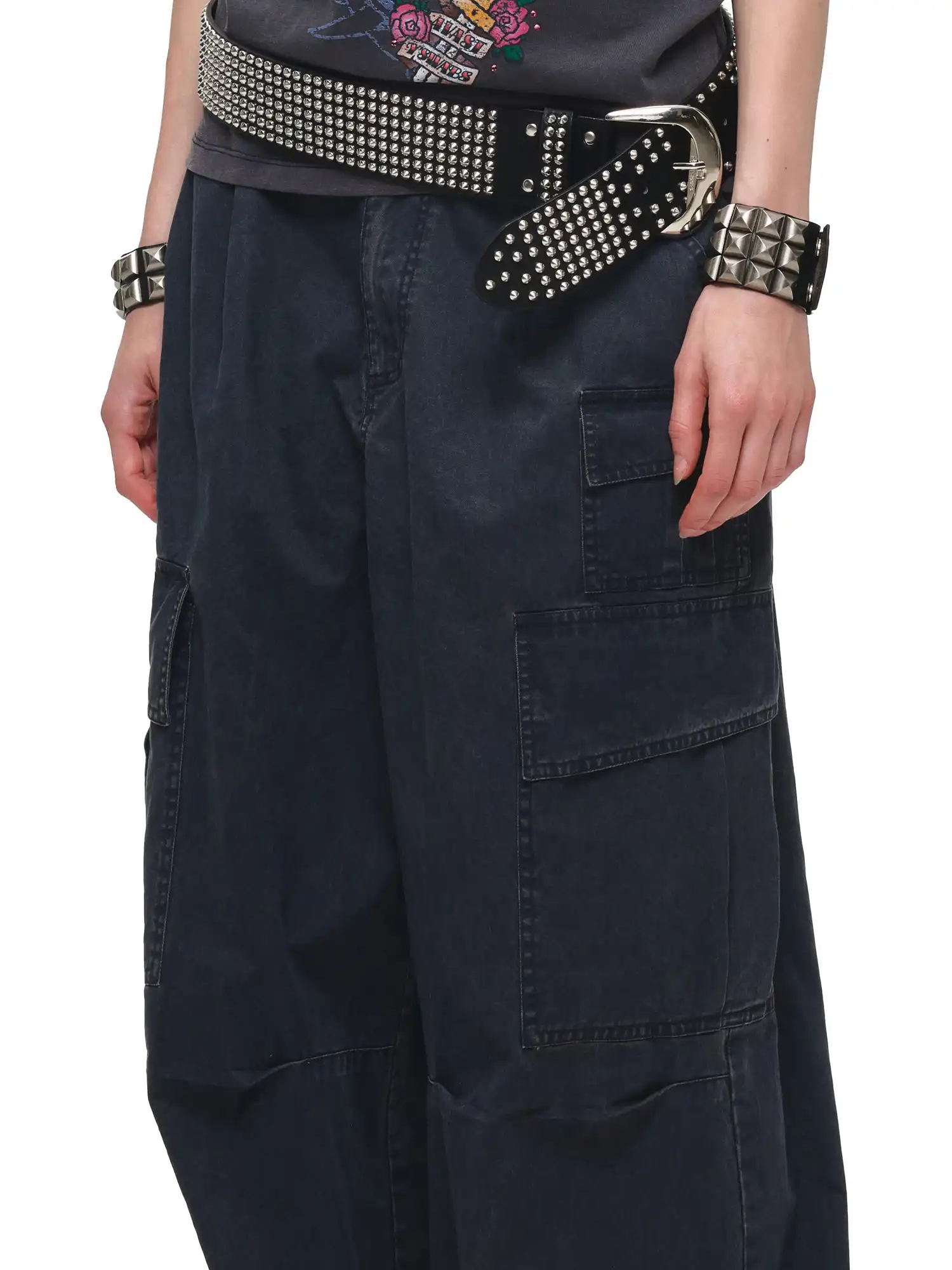 Oversized Cotton Baggy Cargo Pants - Image 9